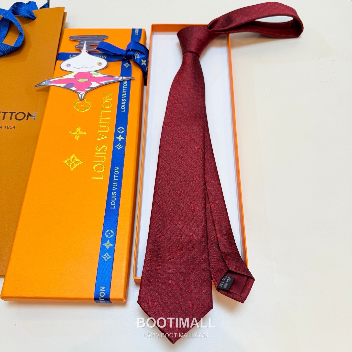 Louis Vuitton Monogram Flower Tie Silk Jacquard Elegant Base Tone 루이비통 모노그램 플라워 넥타이 실크 자카드 우아한 베이스 톤 4