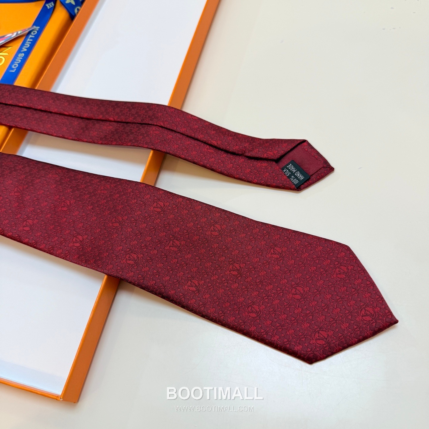 Louis Vuitton Monogram Flower Tie Silk Jacquard Elegant Base Tone 루이비통 모노그램 플라워 넥타이 실크 자카드 우아한 베이스 톤 5