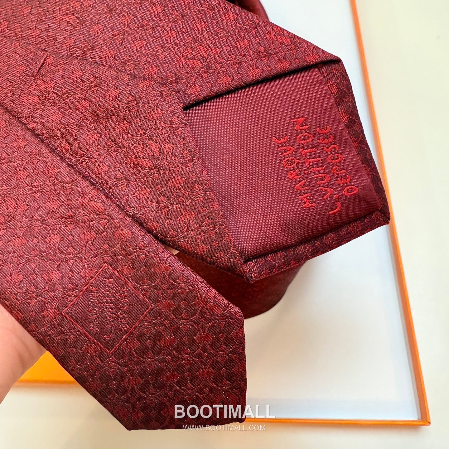 Louis Vuitton Monogram Flower Tie Silk Jacquard Elegant Base Tone 루이비통 모노그램 플라워 넥타이 실크 자카드 우아한 베이스 톤 9