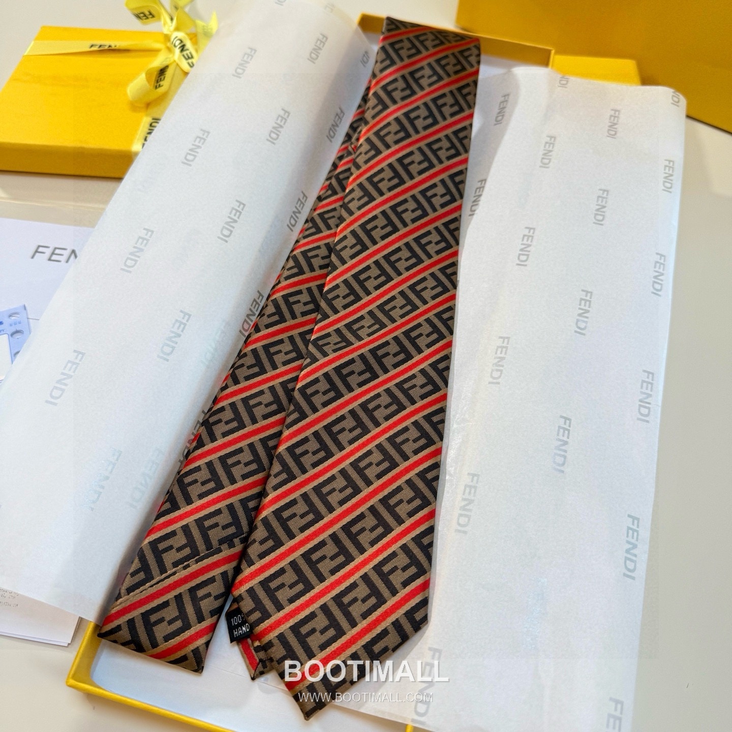 Fendi FF Jacquard Tie Silk Black 펜디 FF 자카드 넥타이 실크 블랙 3