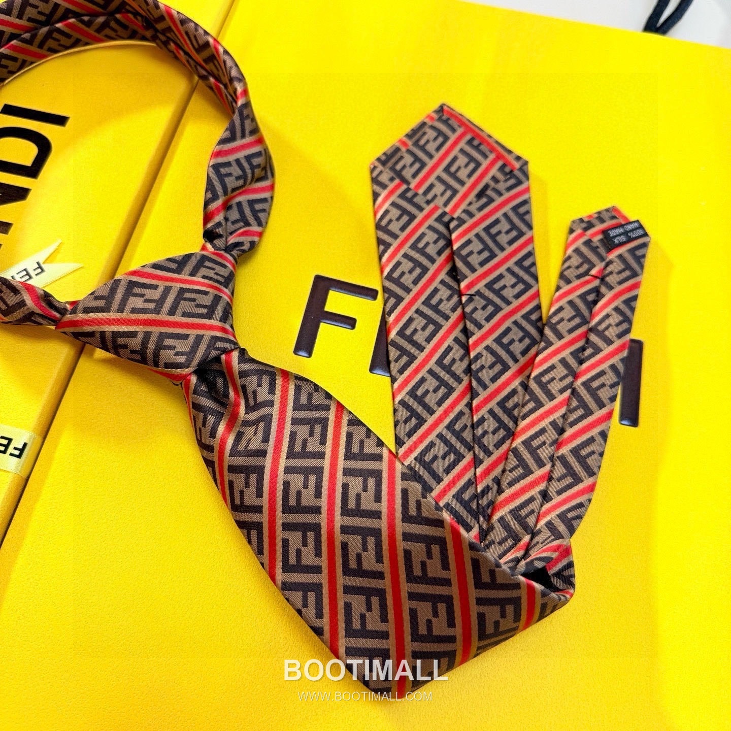 Fendi FF Jacquard Tie Silk Black 펜디 FF 자카드 넥타이 실크 블랙 5