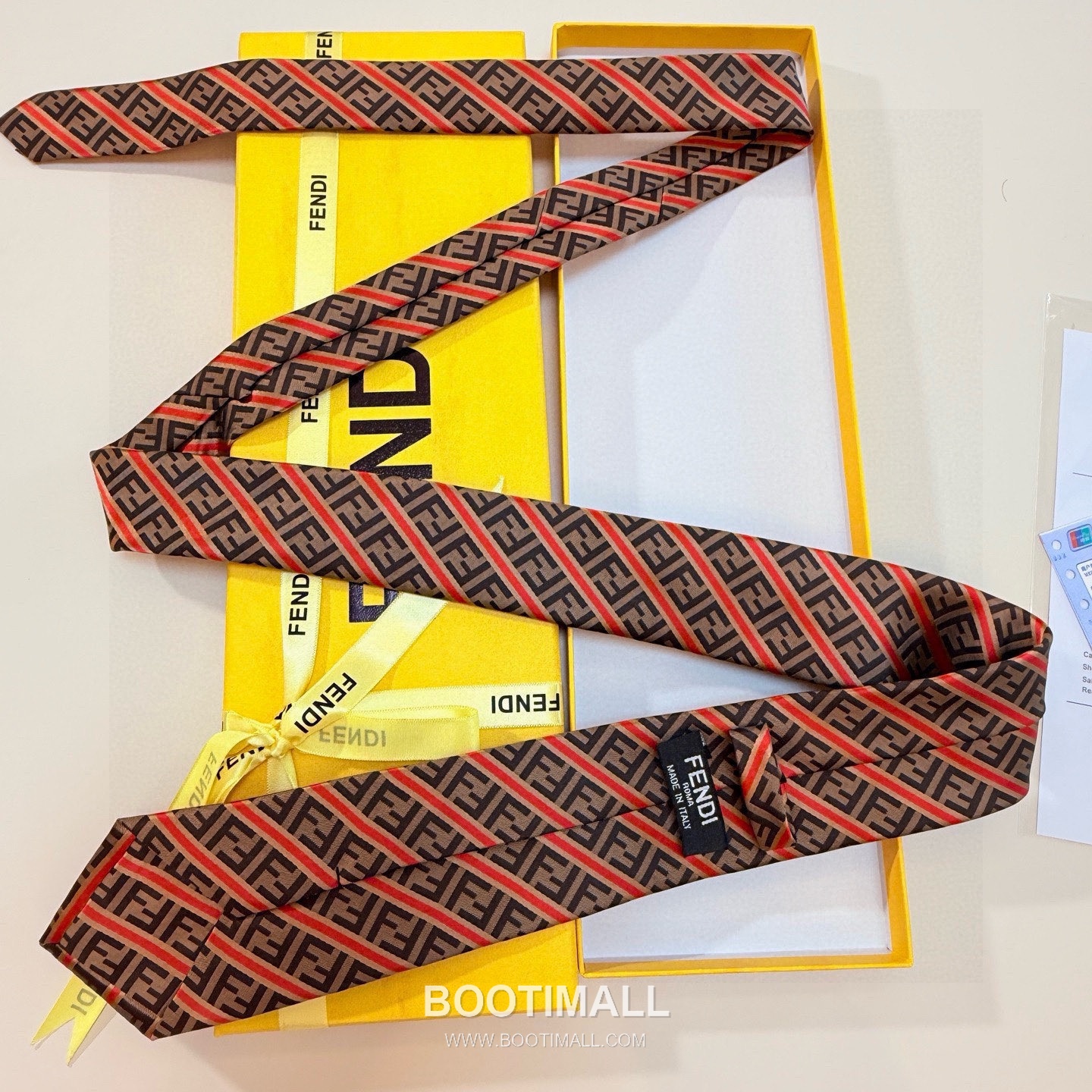 Fendi FF Jacquard Tie Silk Black 펜디 FF 자카드 넥타이 실크 블랙 6