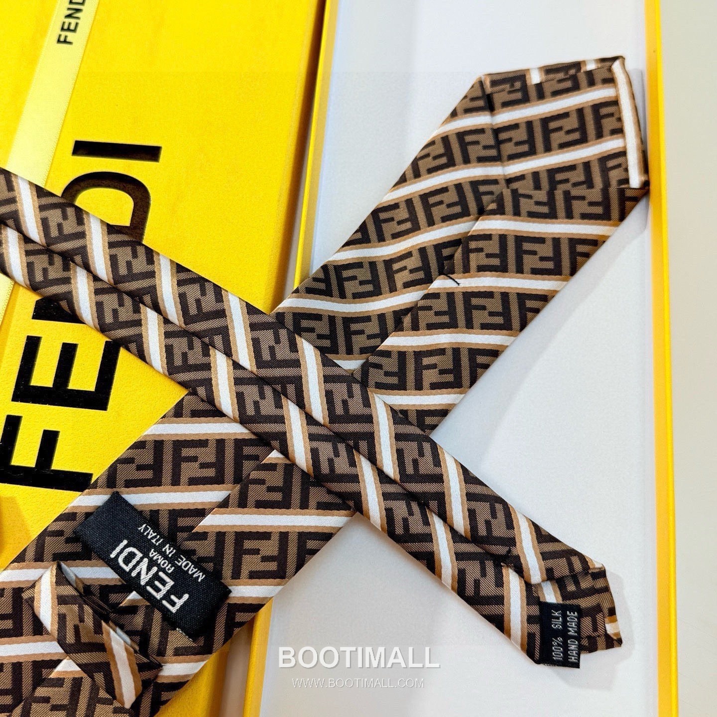 Fendi FF Jacquard Tie Silk Black 펜디 FF 자카드 넥타이 실크 블랙 5