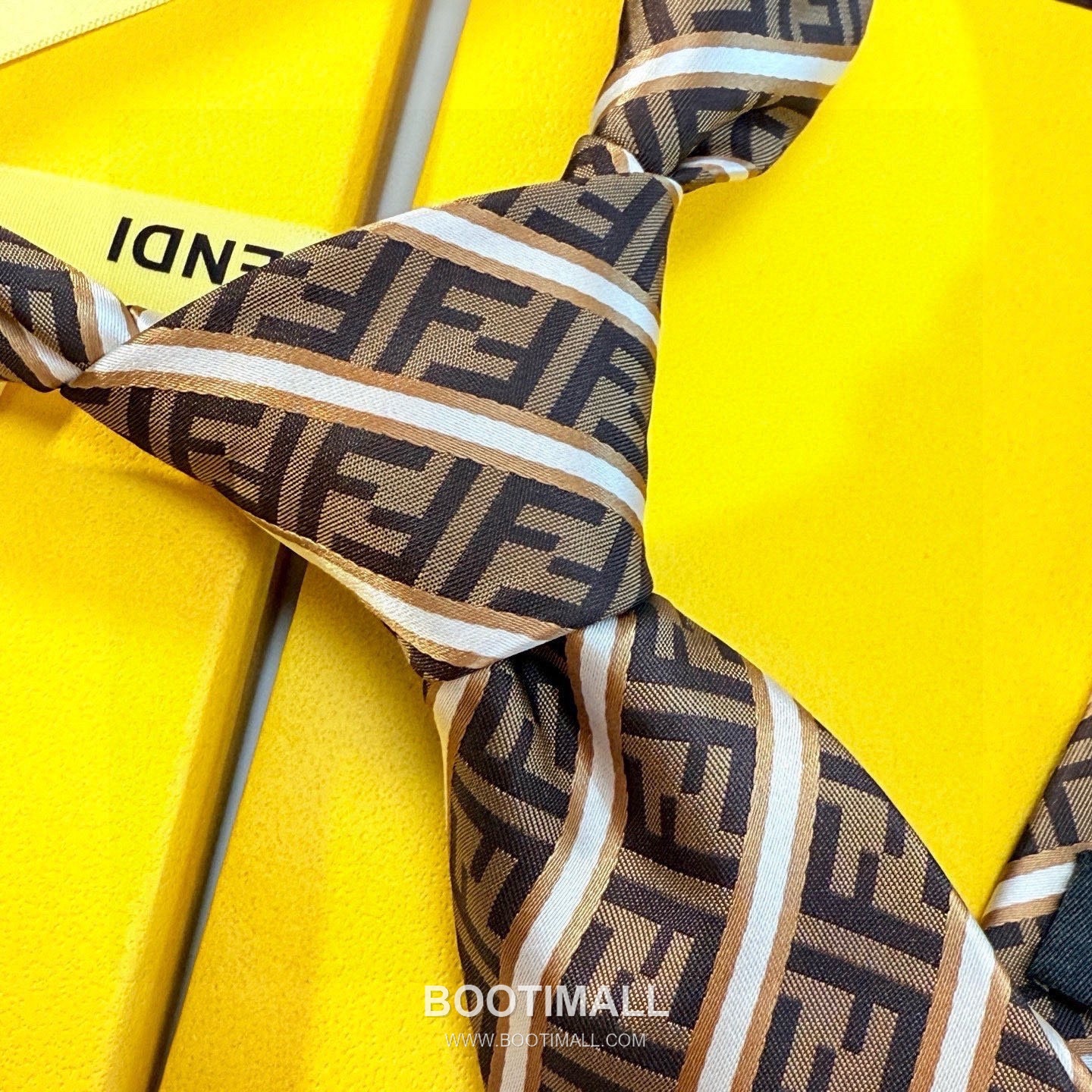 Fendi FF Jacquard Tie Silk Black 펜디 FF 자카드 넥타이 실크 블랙 7