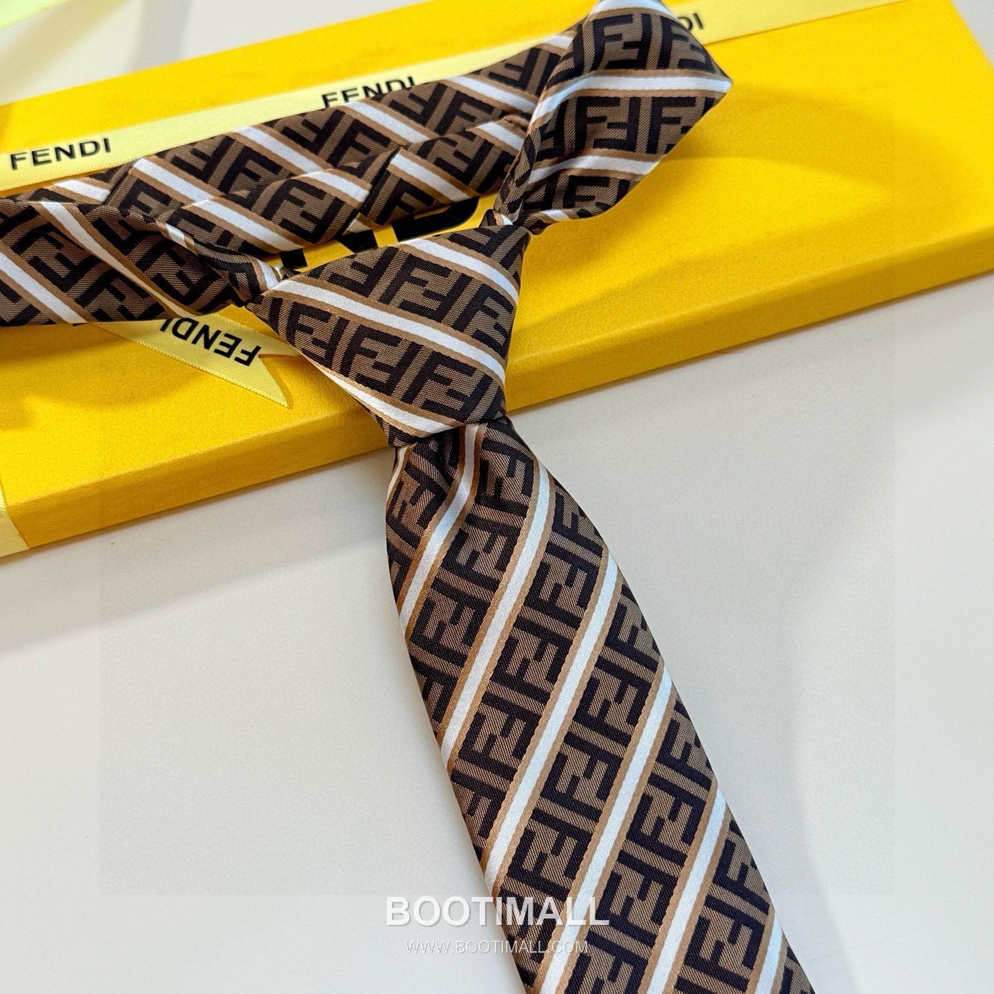 Fendi FF Jacquard Tie Silk Black 펜디 FF 자카드 넥타이 실크 블랙 8