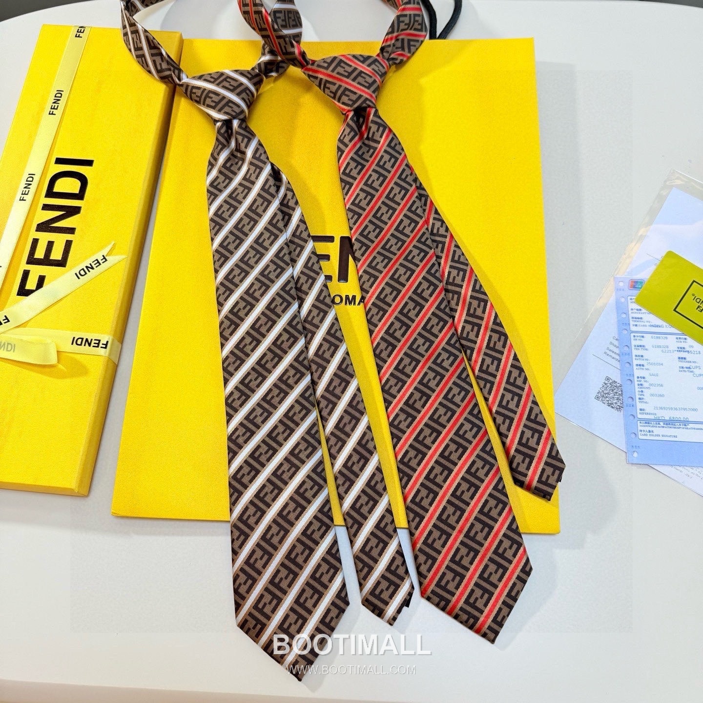 Fendi FF Jacquard Tie Silk Black 펜디 FF 자카드 넥타이 실크 블랙 9