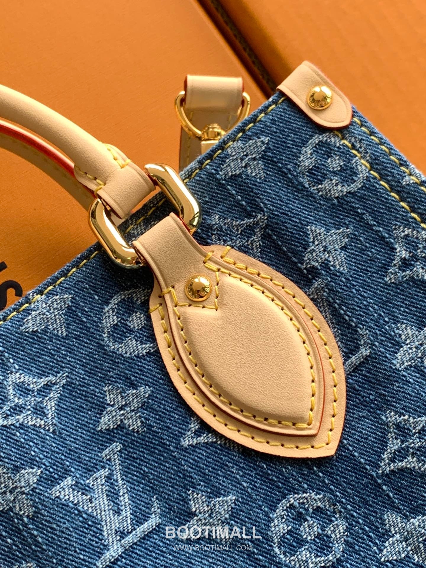 Louis Vuitton Onthego Mini High Elastic Denim Blue Tote Bag 루이비통 온더고 미니 고탄력 데님 블루 토트백 25cm 5
