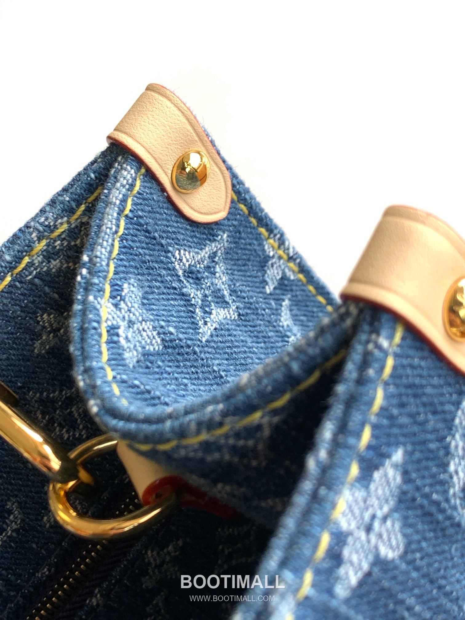 Louis Vuitton Onthego Mini High Elastic Denim Blue Tote Bag 루이비통 온더고 미니 고탄력 데님 블루 토트백 25cm 9