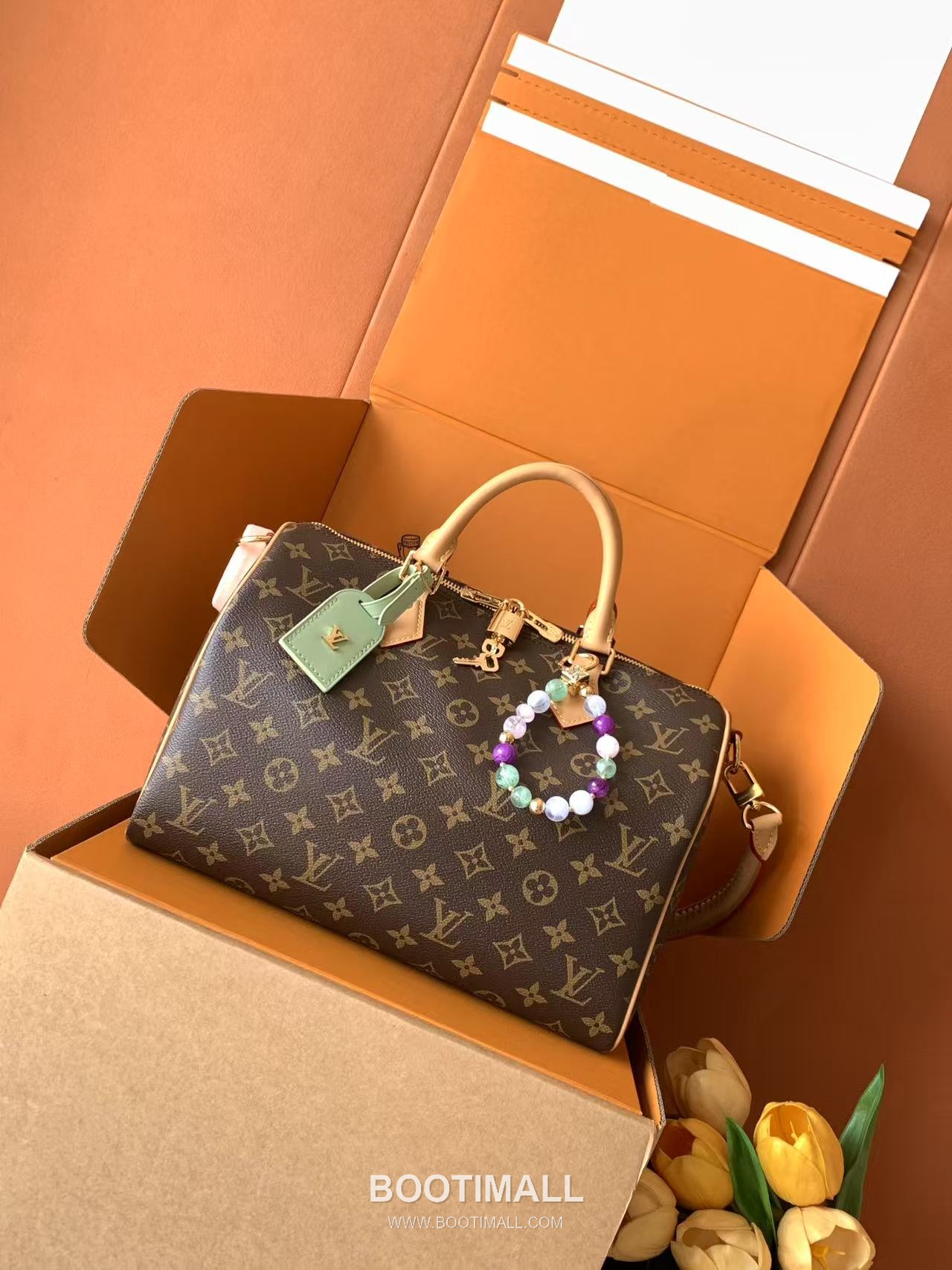 Louis Vuitton Speedy Soft 30 Monogram Canvas Brown Handbag 루이비통 스피디 소프트 30 모노그램 캔버스 브라운 핸드백 30cm 1