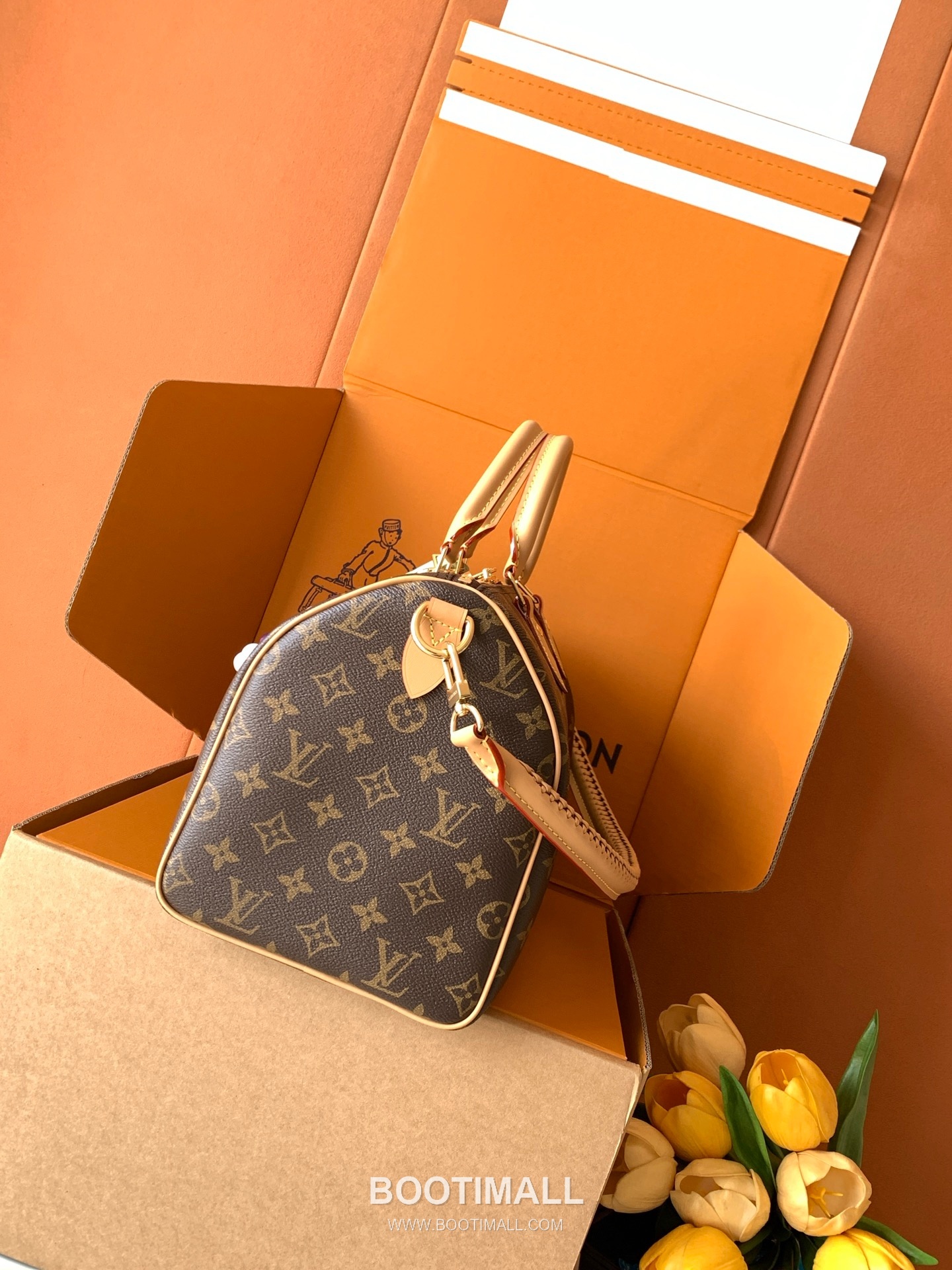 Louis Vuitton Speedy Soft 30 Monogram Canvas Brown Handbag 루이비통 스피디 소프트 30 모노그램 캔버스 브라운 핸드백 30cm 2