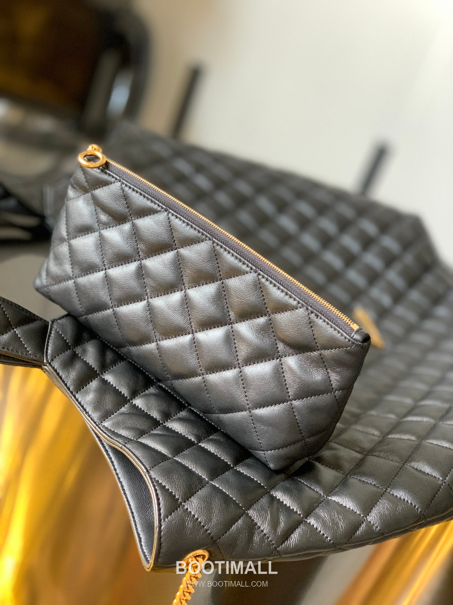 Saint Laurent Icare Tote Grained Calfskin Black Tote Bag 생로랑 아이케어 토트백 그레인드 카프스킨 블랙 43cm 6