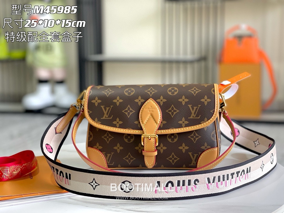Louis Vuitton Monogram Canvas Tote Italian A-grade Leather, Canvas Brown Bag 루이비통 모노그램 캔버스 토트백 이탈리아 A급 가죽, 캔버스 브라운 가방 25 x 15 x 9 cm 25cm 1