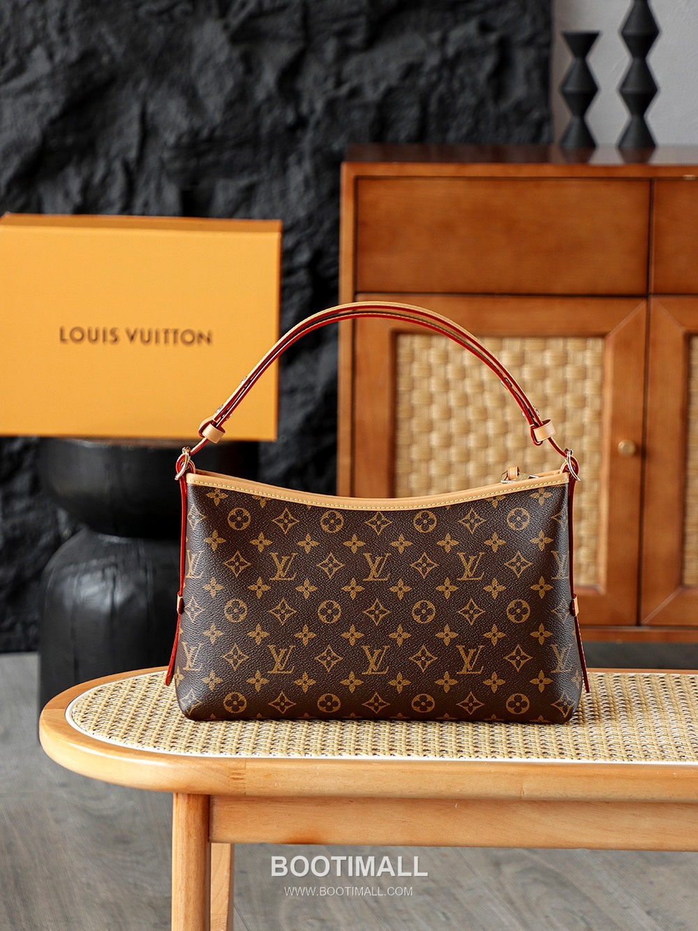 Celine Carryall East West Monogram Canvas Brown Tote Bag 셀린느 캐리올 이스트 웨스트 모노그램 캔버스 브라운 토트백 36cm 3