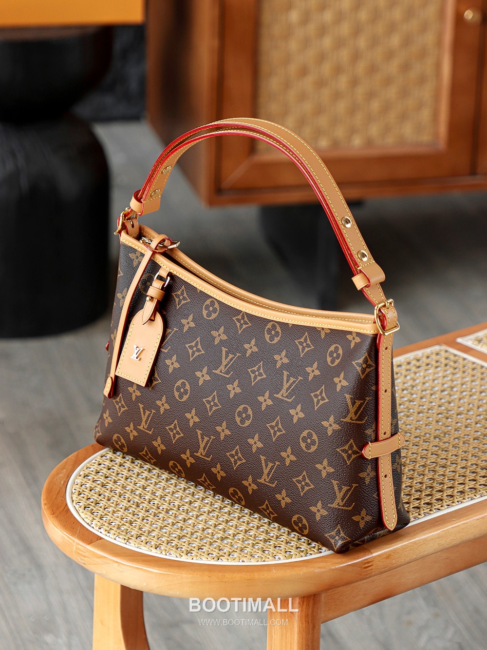 Celine Carryall East West Monogram Canvas Brown Tote Bag 셀린느 캐리올 이스트 웨스트 모노그램 캔버스 브라운 토트백 36cm 4