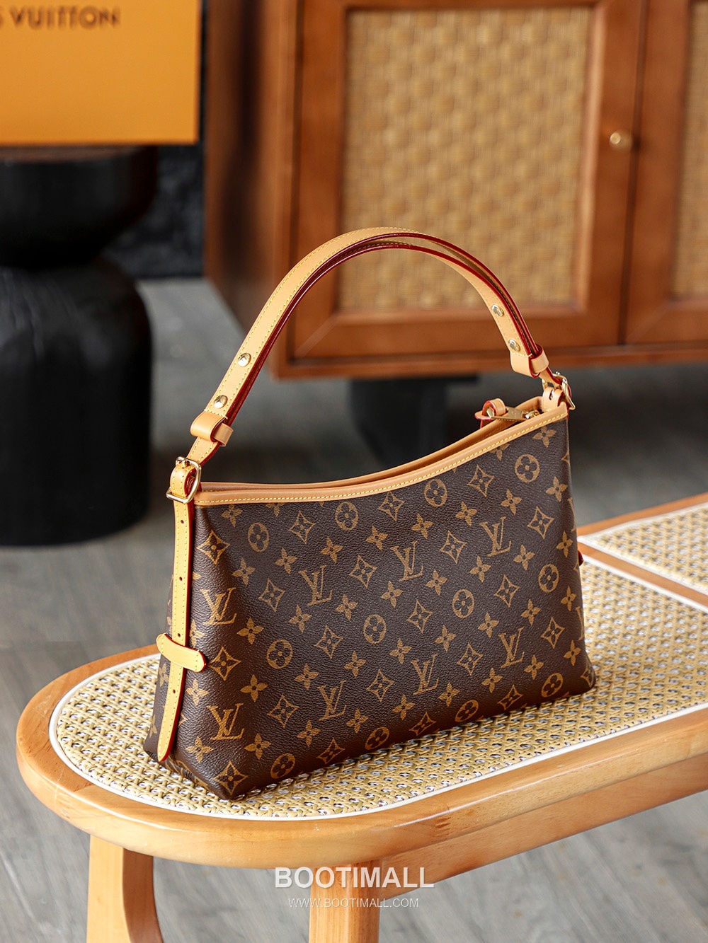 Celine Carryall East West Monogram Canvas Brown Tote Bag 셀린느 캐리올 이스트 웨스트 모노그램 캔버스 브라운 토트백 36cm 6