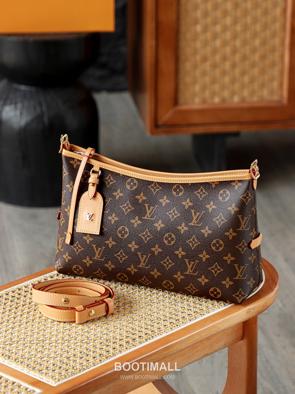 Celine Carryall East West Monogram Canvas Brown Tote Bag 셀린느 캐리올 이스트 웨스트 모노그램 캔버스 브라운 토트백 36cm 7