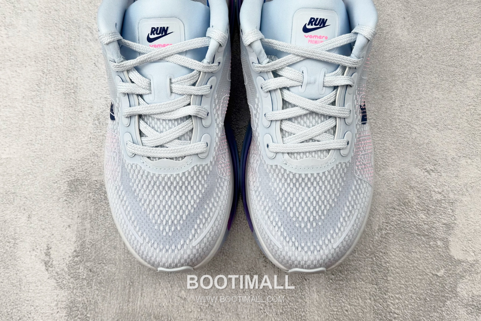 Nike Vomero Premium Mesh, Synthetic Blue Pink Sneakers 보메로 프리미엄 메쉬, 합성 소재 블루 핑크 스니커즈 7