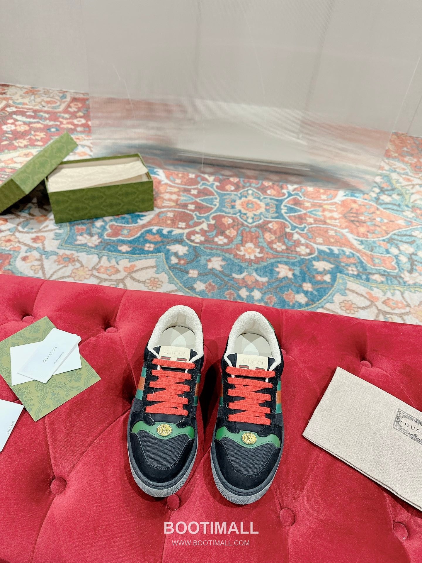 Gucci GG Vintage Sneakers Calfskin leather, Swarovski crystals, TPU sole Beige Shoes 구찌 GG 빈티지 스니커즈 송아지가죽, 스와로브스키 크리스탈, TPU 밑창 베이지 신발 Women 35-40, Men 39-44 (Custom: Women 40, Men 45) 1