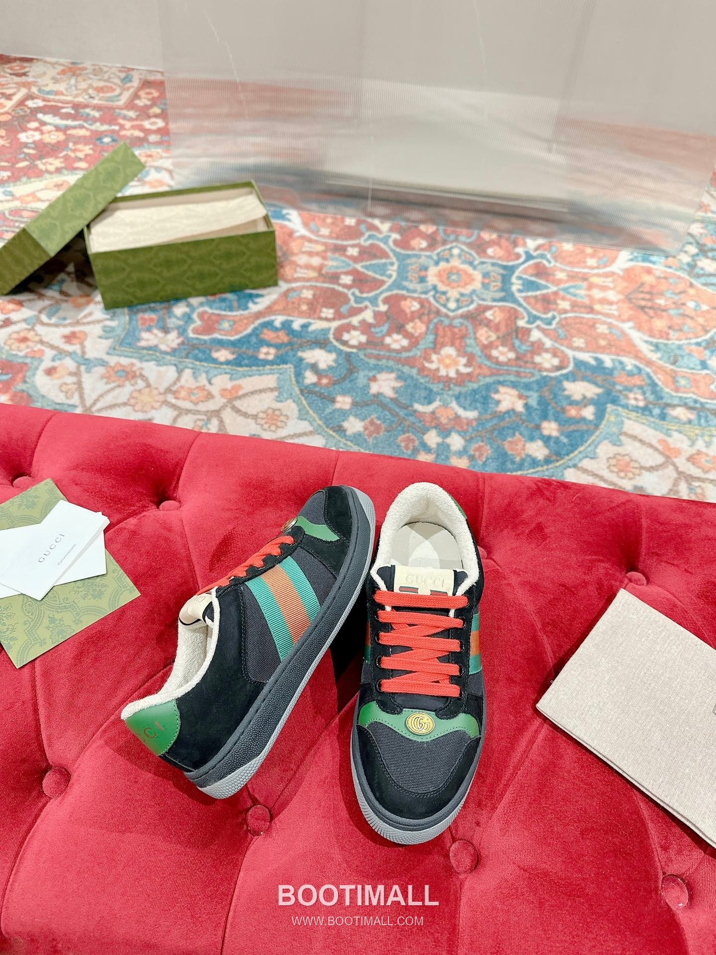 Gucci GG Vintage Sneakers Calfskin leather, Swarovski crystals, TPU sole Beige Shoes 구찌 GG 빈티지 스니커즈 송아지가죽, 스와로브스키 크리스탈, TPU 밑창 베이지 신발 Women 35-40, Men 39-44 (Custom: Women 40, Men 45) 7