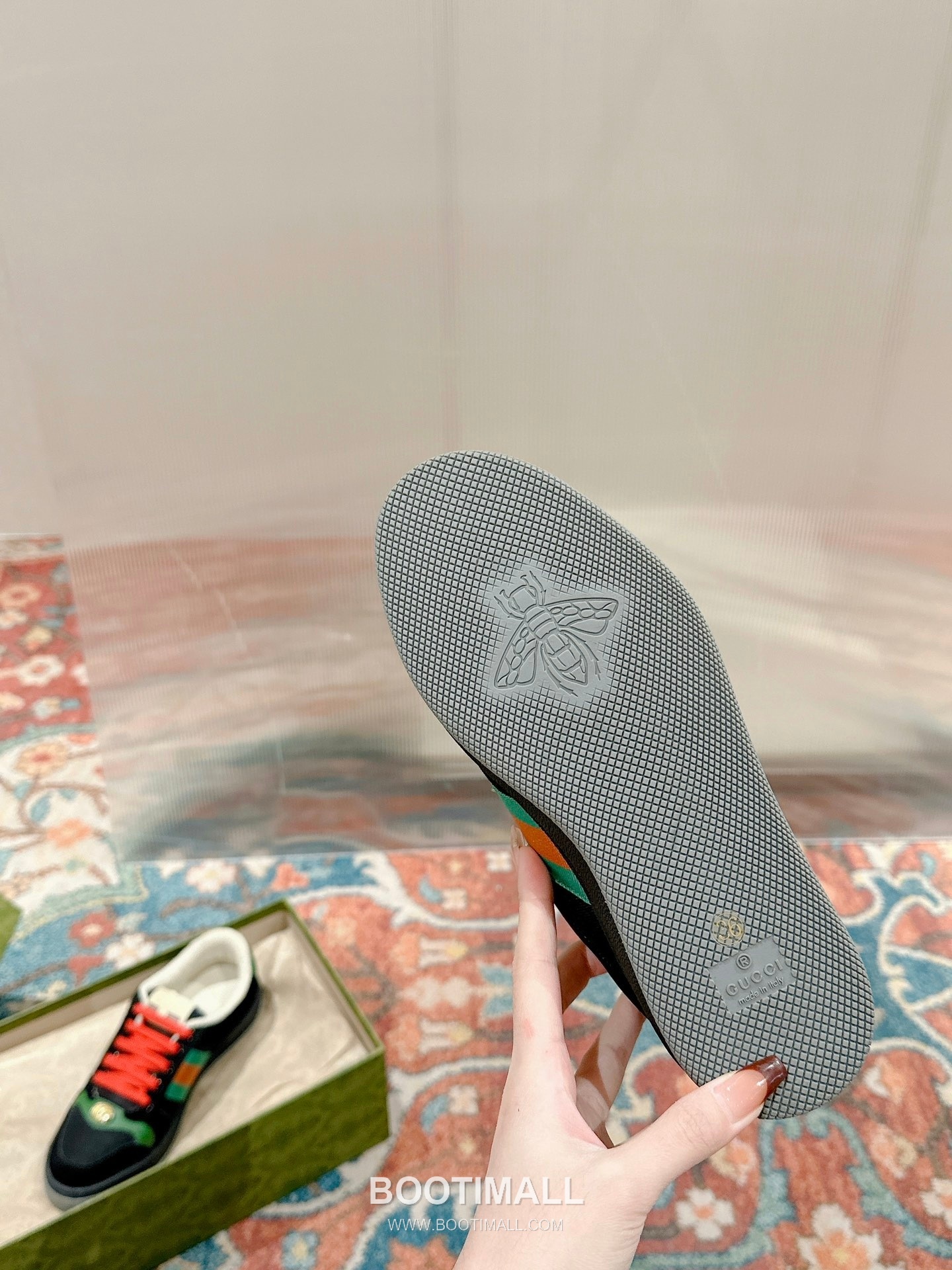 Gucci GG Vintage Sneakers Calfskin leather, Swarovski crystals, TPU sole Beige Shoes 구찌 GG 빈티지 스니커즈 송아지가죽, 스와로브스키 크리스탈, TPU 밑창 베이지 신발 Women 35-40, Men 39-44 (Custom: Women 40, Men 45) 8