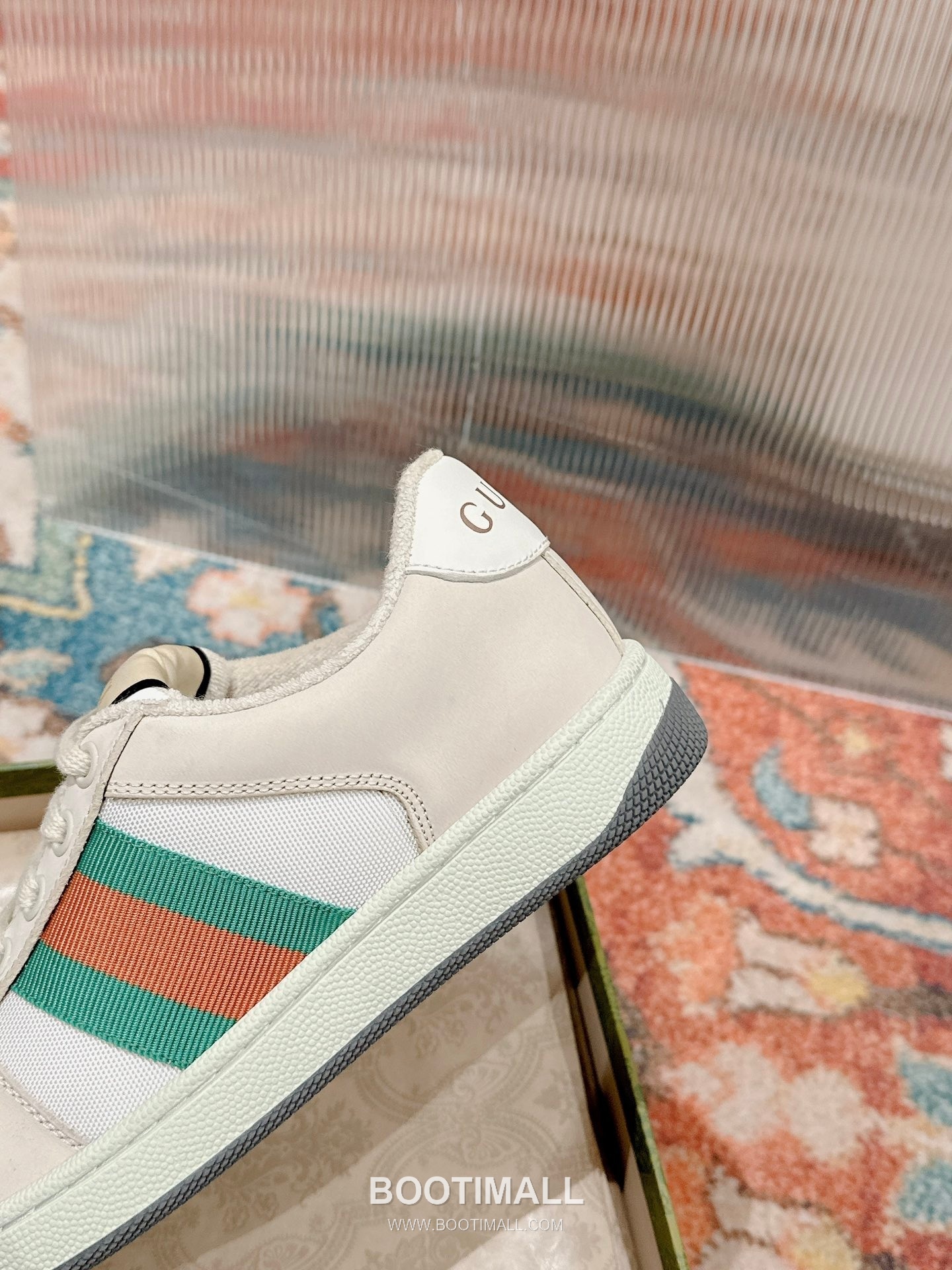 Gucci GG Vintage Sneakers Calfskin leather, Swarovski crystals, TPU sole Beige Shoes 구찌 GG 빈티지 스니커즈 송아지가죽, 스와로브스키 크리스탈, TPU 밑창 베이지 신발 8