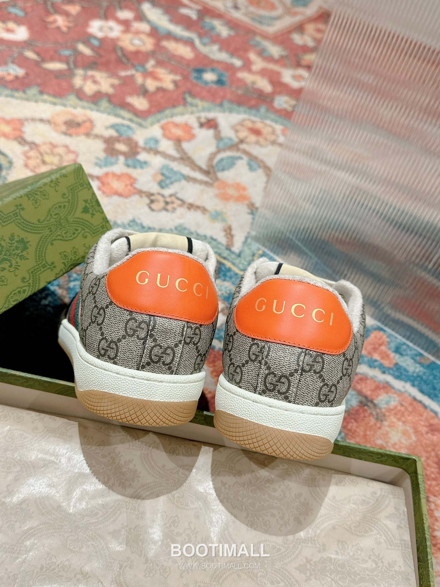 Gucci GG Vintage Sneakers Calfskin leather, Swarovski crystals, TPU sole Beige Shoes 구찌 GG 빈티지 스니커즈 송아지가죽, 스와로브스키 크리스탈, TPU 밑창 베이지 신발 9