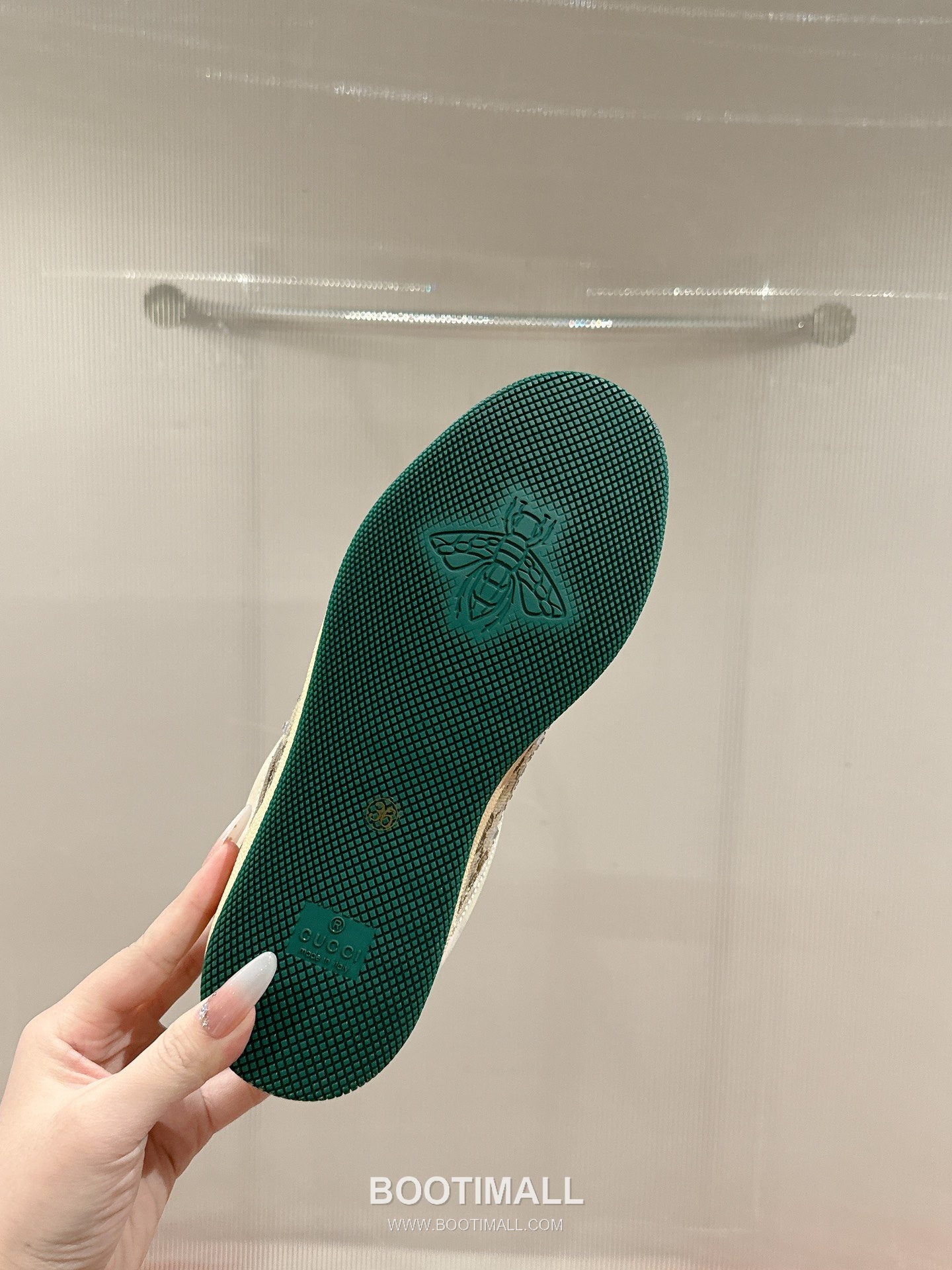 Gucci GG Vintage Sneaker Leather, Swarovski Crystal, TPU Sole Beige Shoes 구찌 GG 빈티지 스니커즈 가죽, 스와로브스키 크리스탈, TPU 밑창 베이지 신발 Women 35-40 8