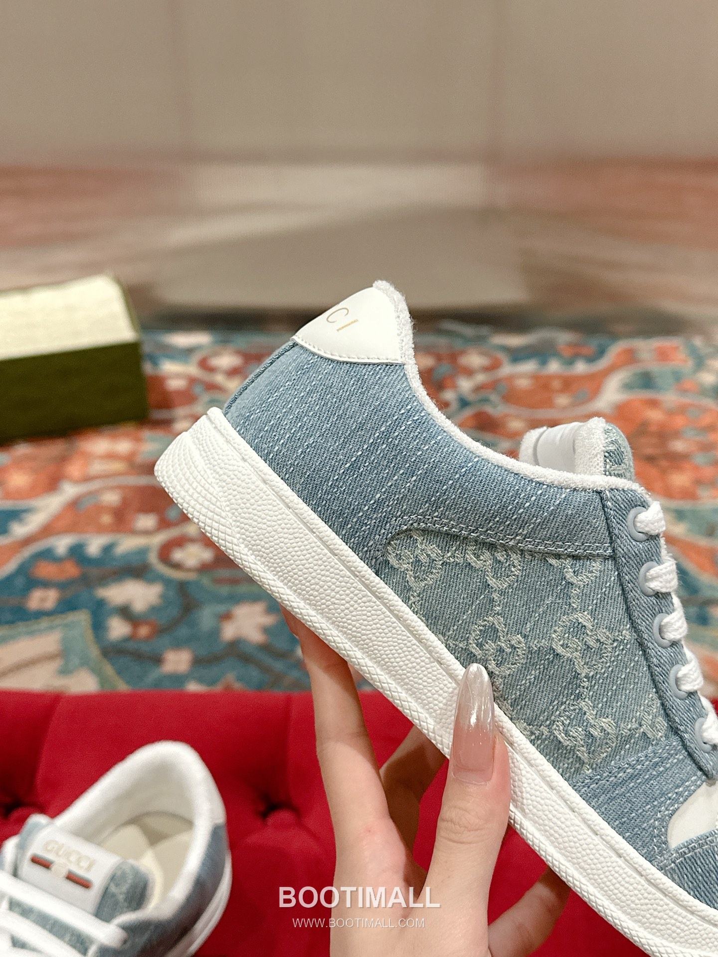 Gucci GG Distressed Sneaker Calfskin Leather, TPU Sole Black Shoes 구찌 GG 빈티지 스니커즈 소가죽, TPU 밑창 블랙 신발 7