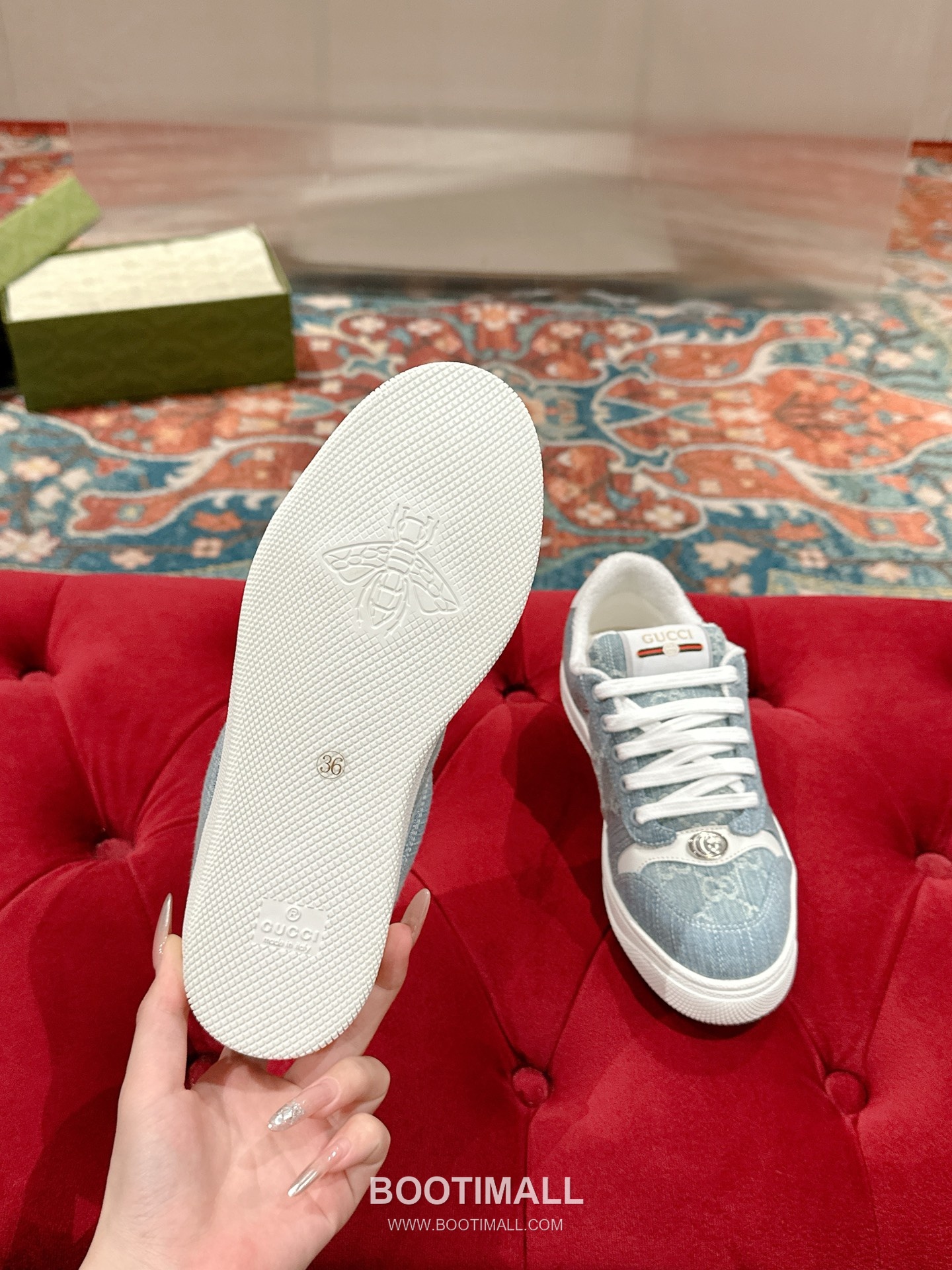 Gucci GG Distressed Sneaker Calfskin Leather, TPU Sole Black Shoes 구찌 GG 빈티지 스니커즈 소가죽, TPU 밑창 블랙 신발 9