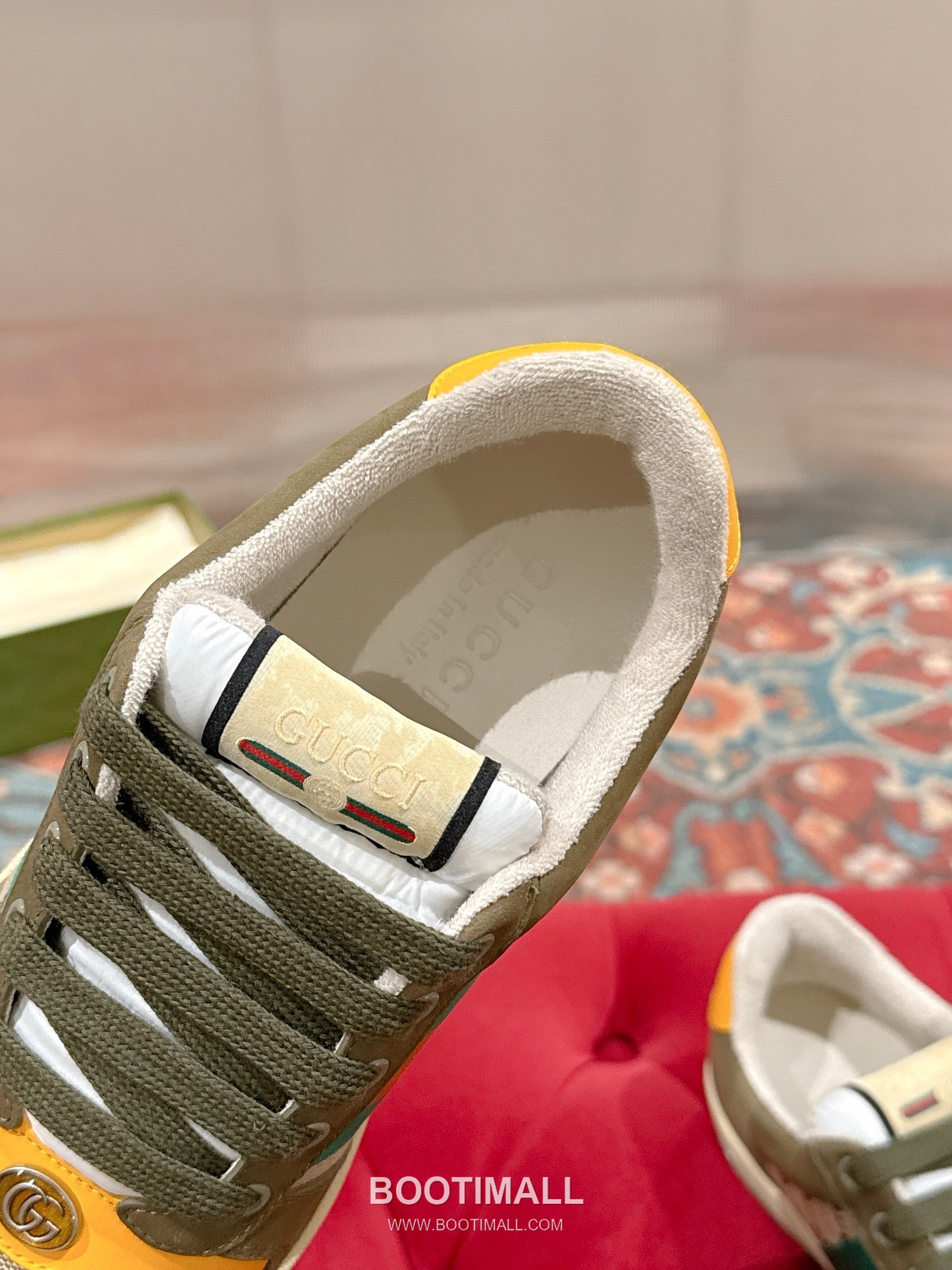 Gucci GG Vintage Sneakers Calfskin leather, Swarovski crystals, TPU sole Beige Shoes 구찌 GG 빈티지 스니커즈 송아지가죽, 스와로브스키 크리스탈, TPU 밑창 베이지 신발 7