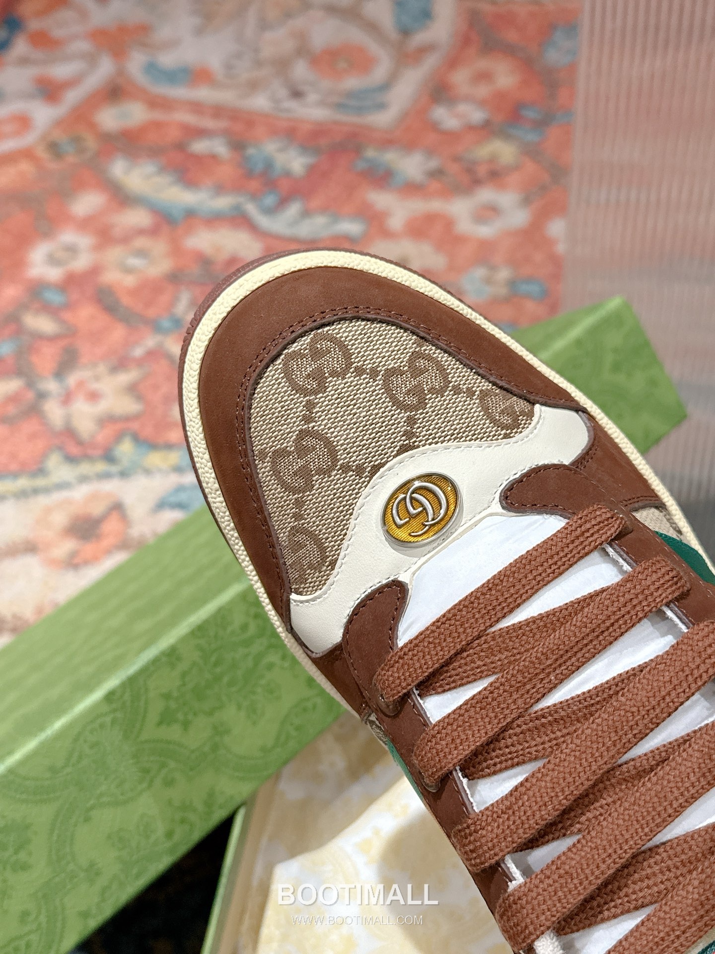 Gucci GG Vintage Sneakers Calfskin leather, Swarovski crystals, TPU sole Beige Shoes 구찌 GG 빈티지 스니커즈 송아지가죽, 스와로브스키 크리스탈, TPU 밑창 베이지 신발 6