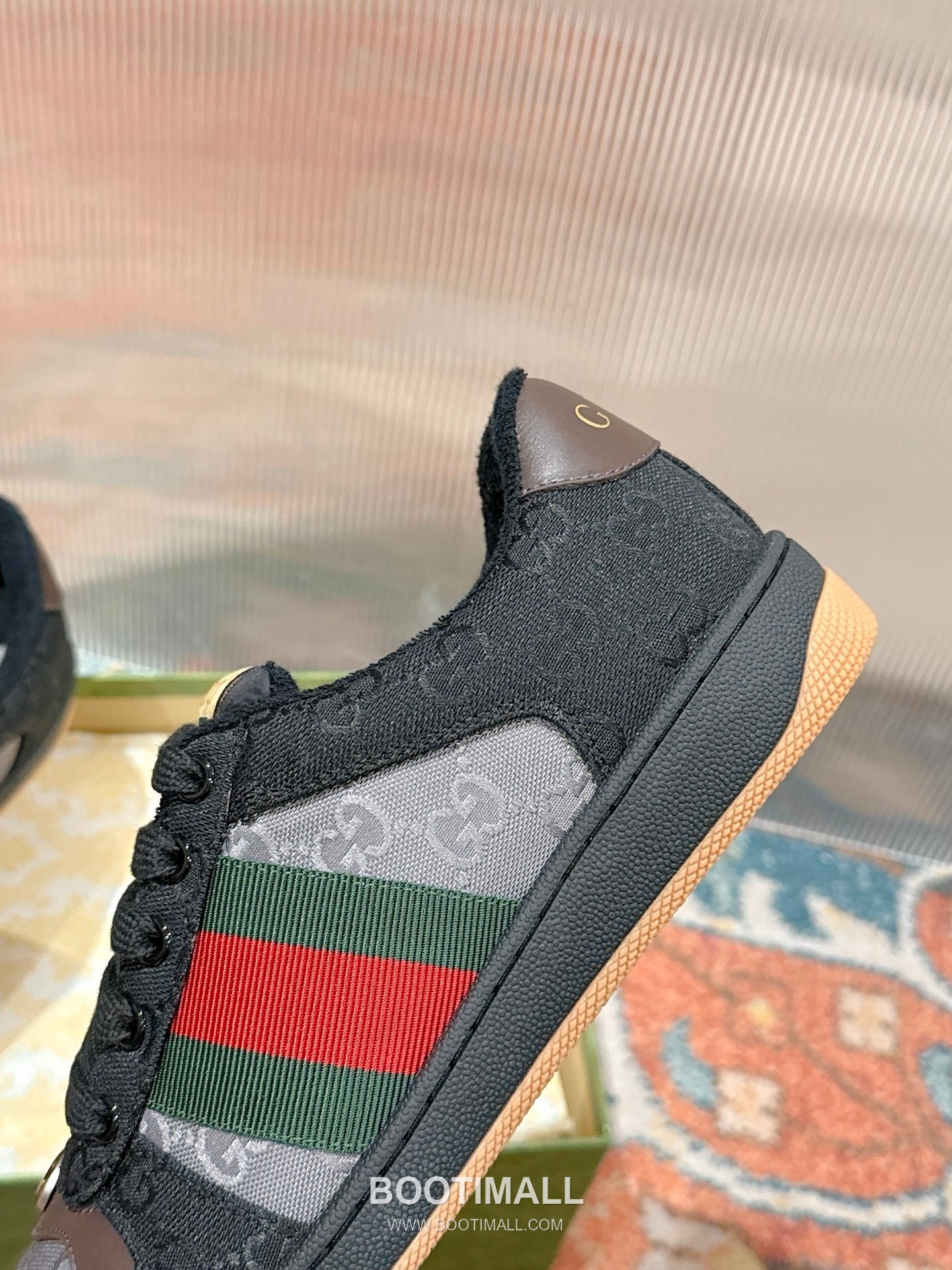 Gucci GG Vintage Sneakers Calfskin leather, Swarovski crystals, TPU sole Beige Shoes 구찌 GG 빈티지 스니커즈 송아지가죽, 스와로브스키 크리스탈, TPU 밑창 베이지 신발 6