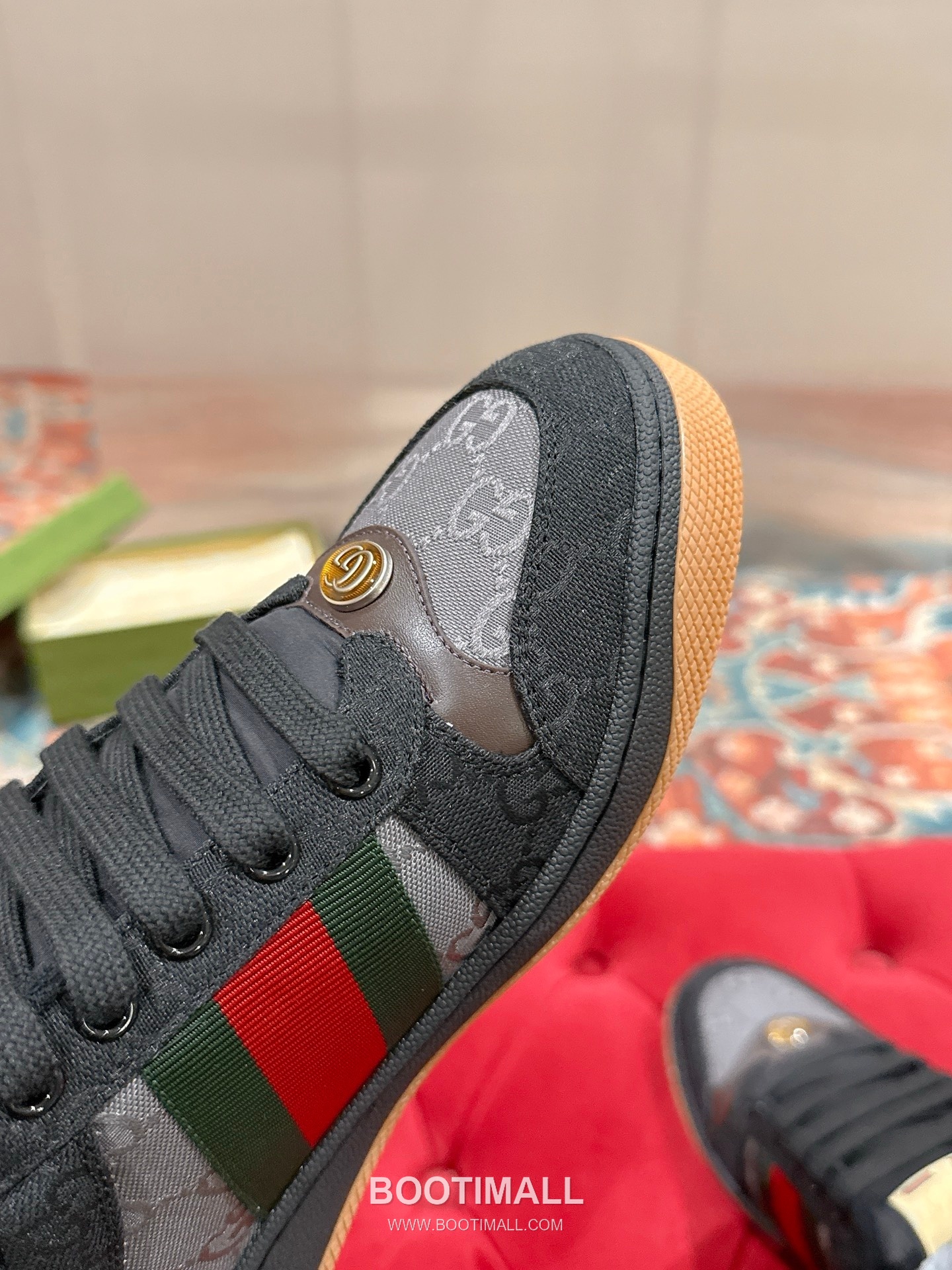 Gucci GG Vintage Sneakers Calfskin leather, Swarovski crystals, TPU sole Beige Shoes 구찌 GG 빈티지 스니커즈 송아지가죽, 스와로브스키 크리스탈, TPU 밑창 베이지 신발 9