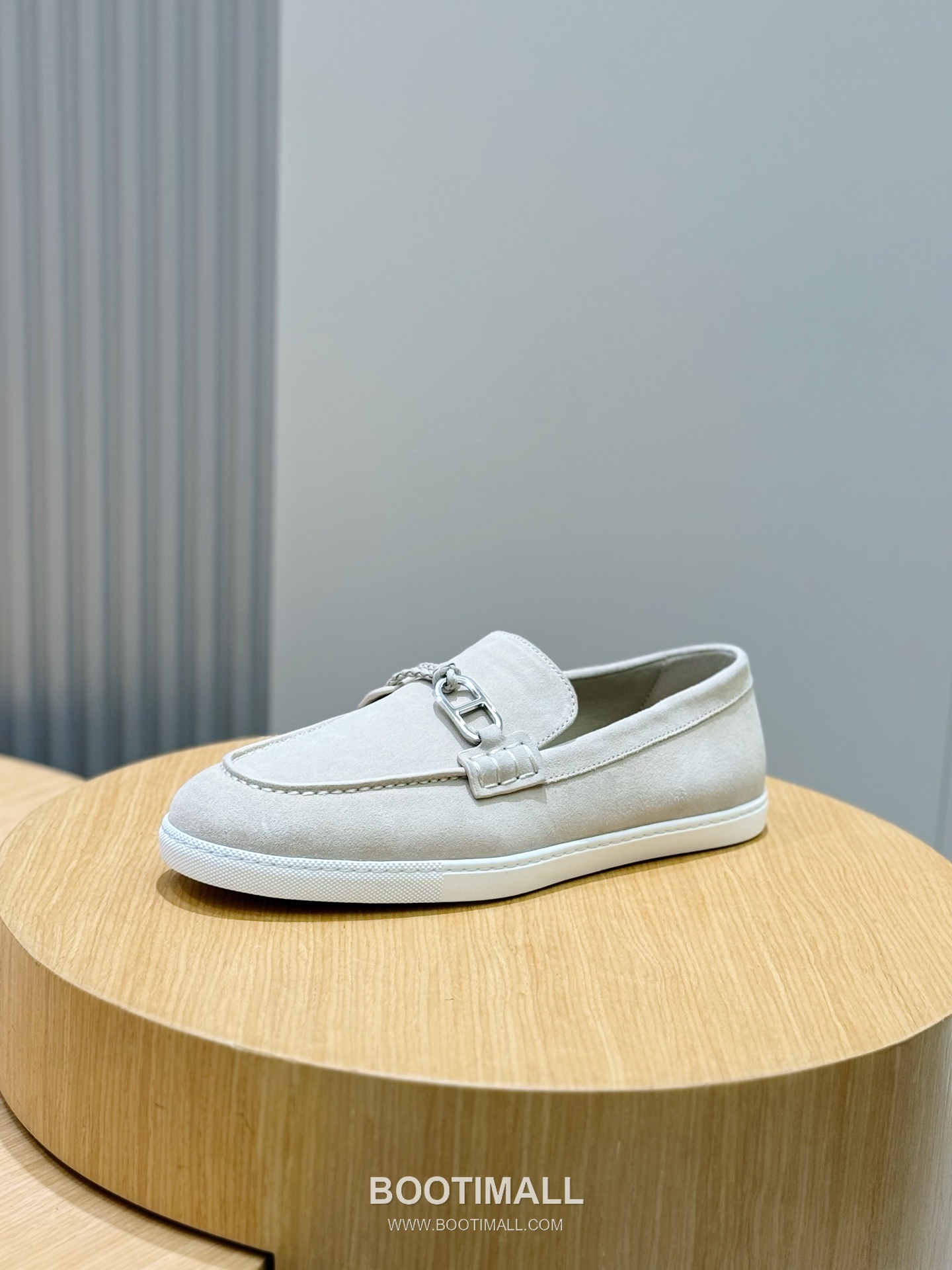 Hermes Like Loafer Calfskin Leather, Canvas Brown 에르메스 라이크 로퍼 송아지가죽, 캔버스 브라운 2