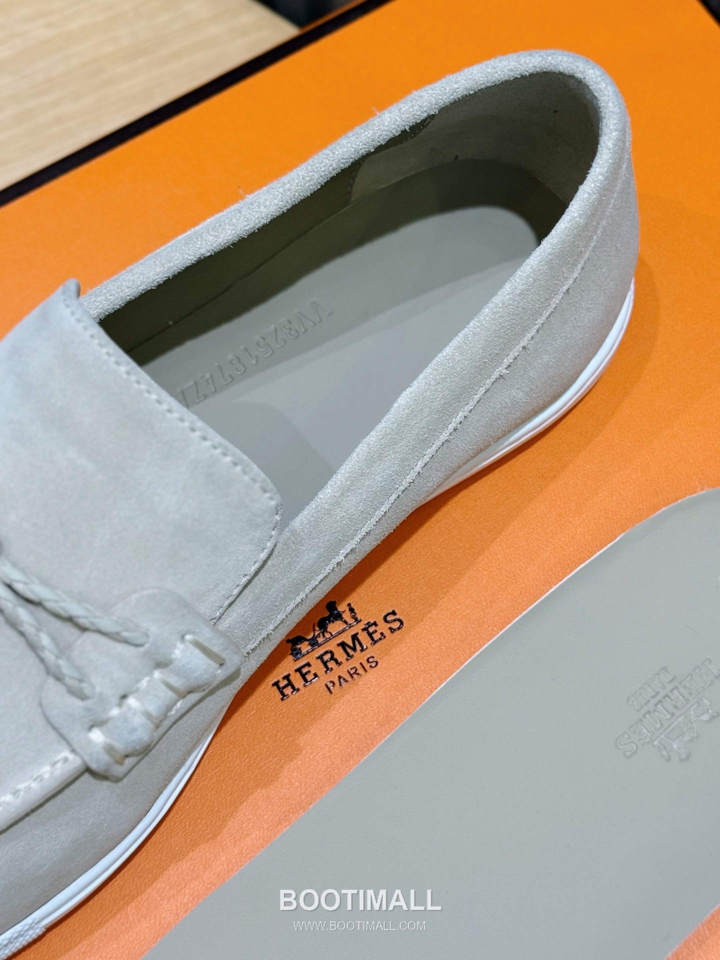 Hermes Like Loafer Calfskin Leather, Canvas Brown 에르메스 라이크 로퍼 송아지가죽, 캔버스 브라운 8