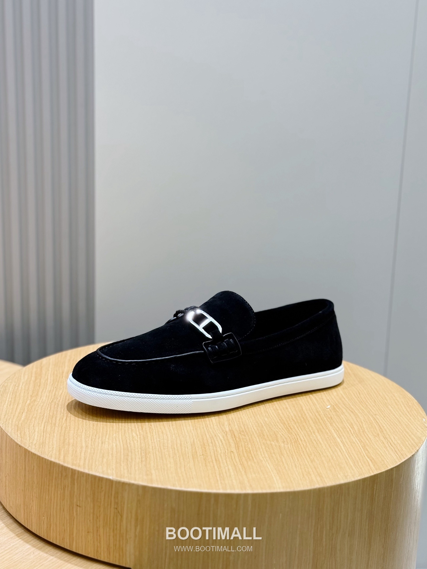 Hermes Like Loafer Calfskin Leather, Canvas Brown 에르메스 라이크 로퍼 송아지가죽, 캔버스 브라운 2