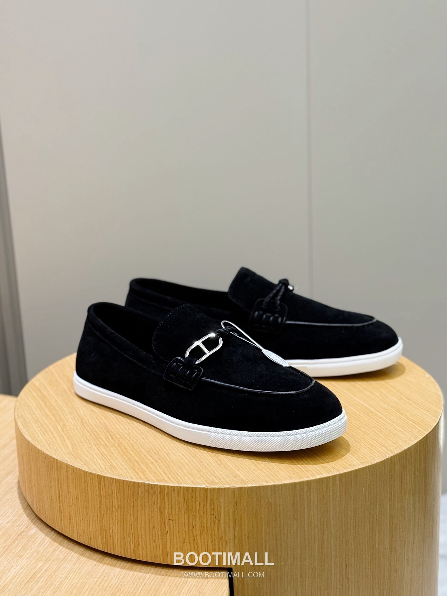 Hermes Like Loafer Calfskin Leather, Canvas Brown 에르메스 라이크 로퍼 송아지가죽, 캔버스 브라운 3