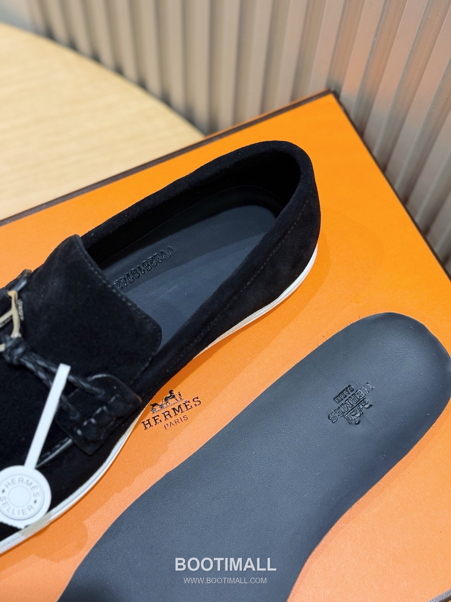 Hermes Like Loafer Calfskin Leather, Canvas Brown 에르메스 라이크 로퍼 송아지가죽, 캔버스 브라운 8