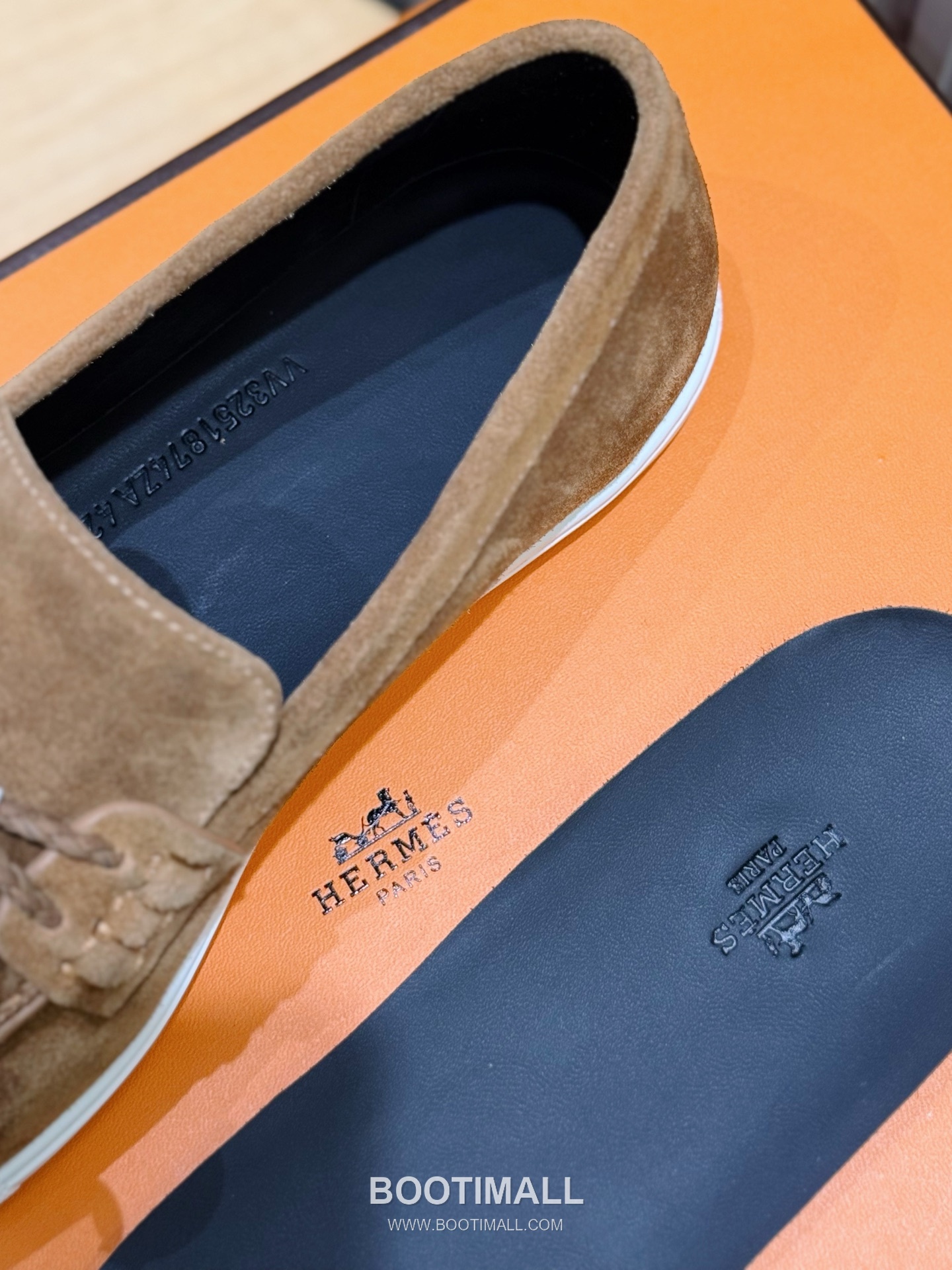 Hermes Like Loafer Calfskin Leather, Canvas Brown 에르메스 라이크 로퍼 송아지가죽, 캔버스 브라운 8