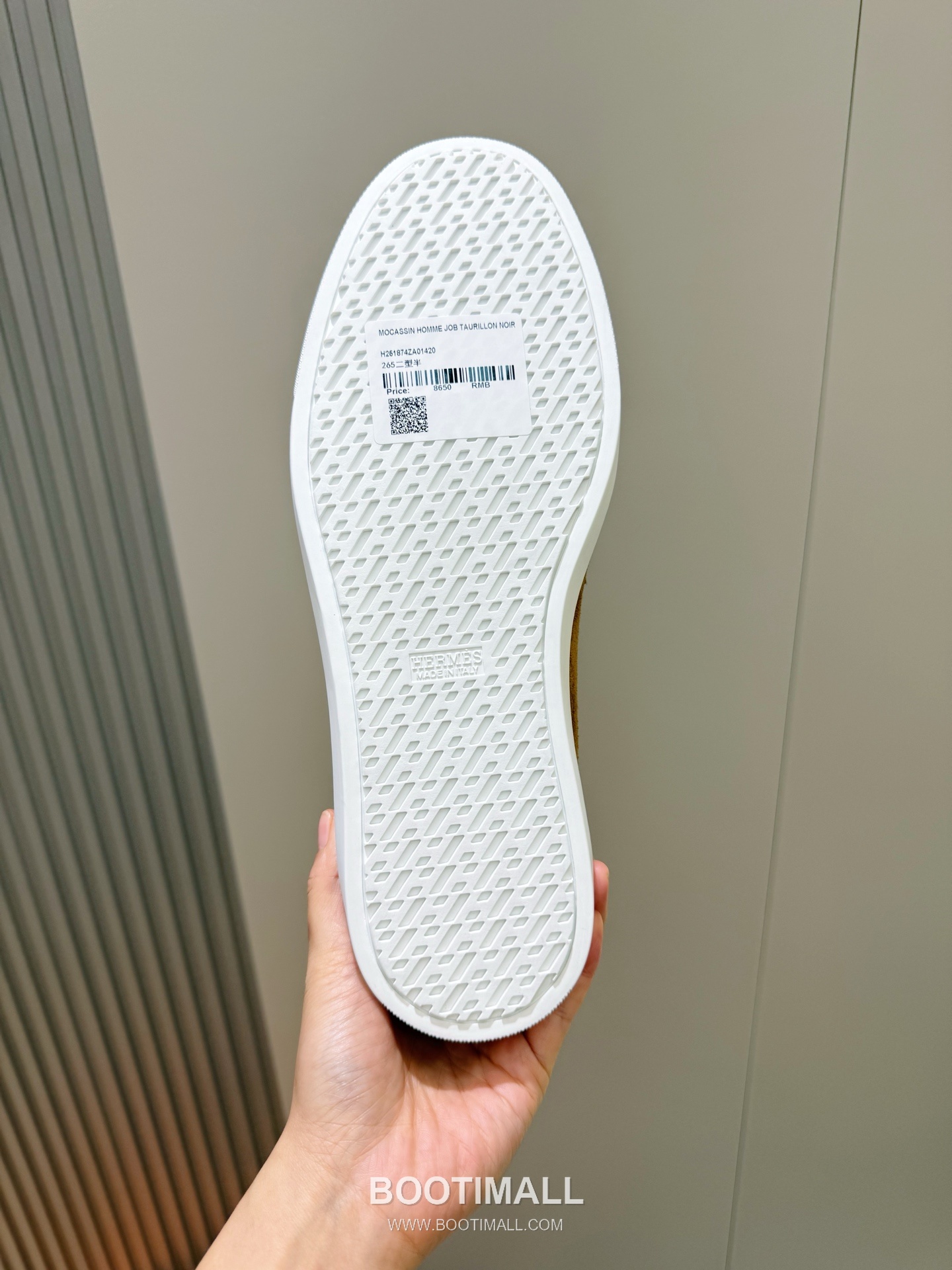 Hermes Like Loafer Calfskin Leather, Canvas Brown 에르메스 라이크 로퍼 송아지가죽, 캔버스 브라운 9