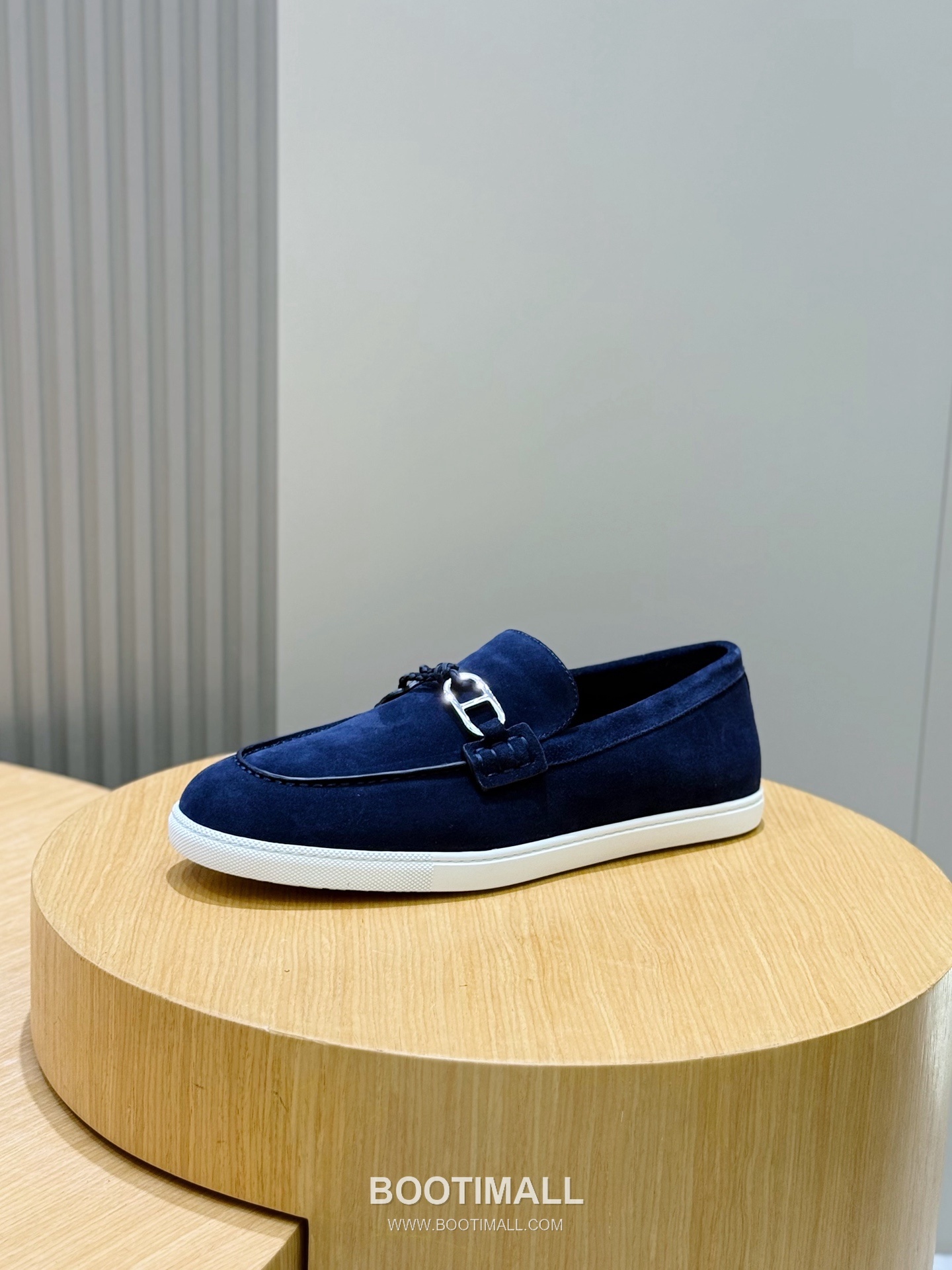 Hermes Like Loafer Calfskin Leather, Canvas Brown 에르메스 라이크 로퍼 송아지가죽, 캔버스 브라운 2