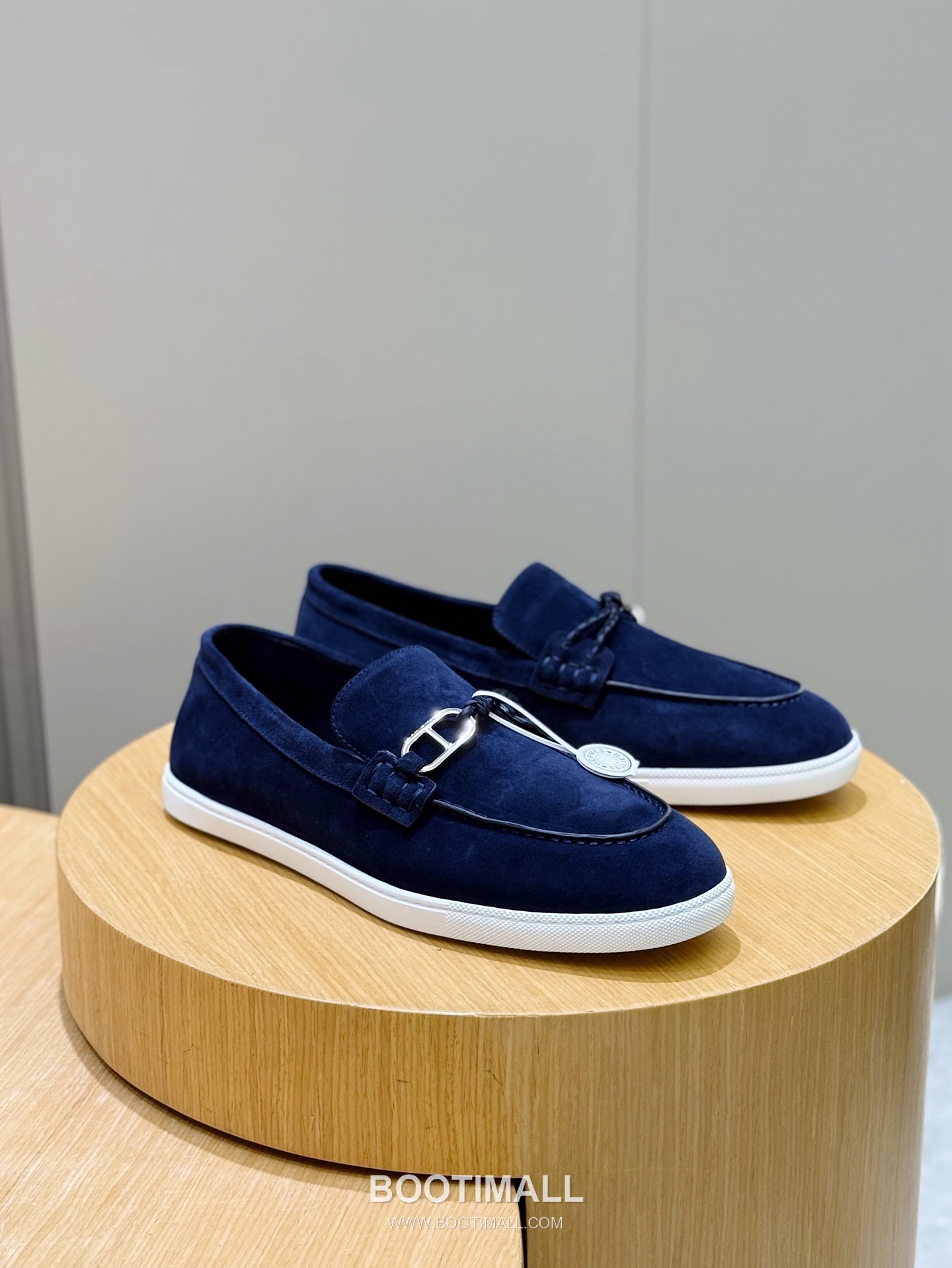 Hermes Like Loafer Calfskin Leather, Canvas Brown 에르메스 라이크 로퍼 송아지가죽, 캔버스 브라운 3