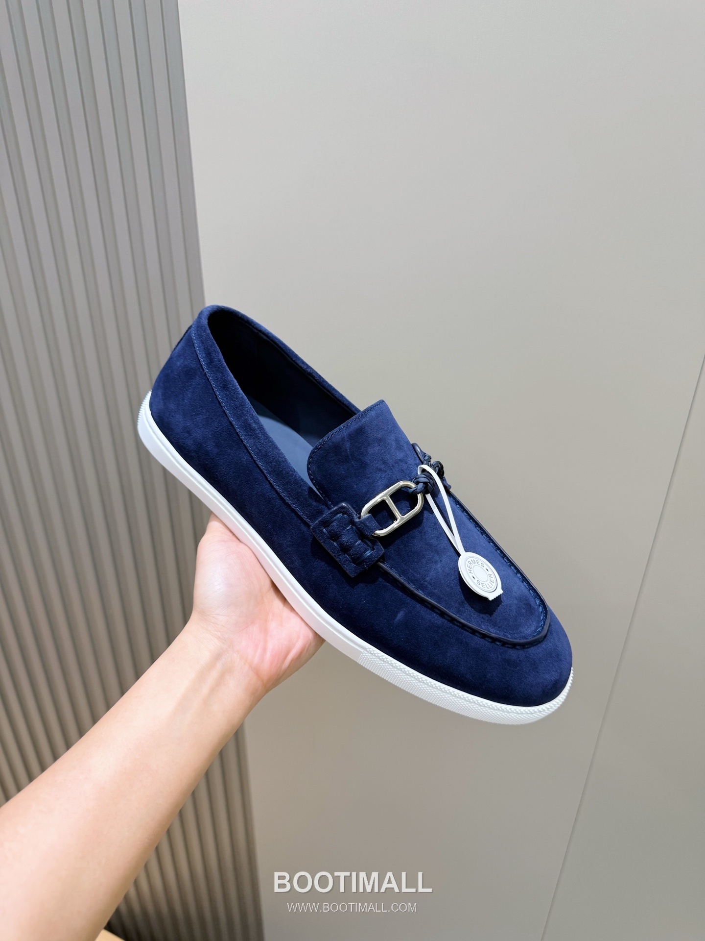 Hermes Like Loafer Calfskin Leather, Canvas Brown 에르메스 라이크 로퍼 송아지가죽, 캔버스 브라운 5