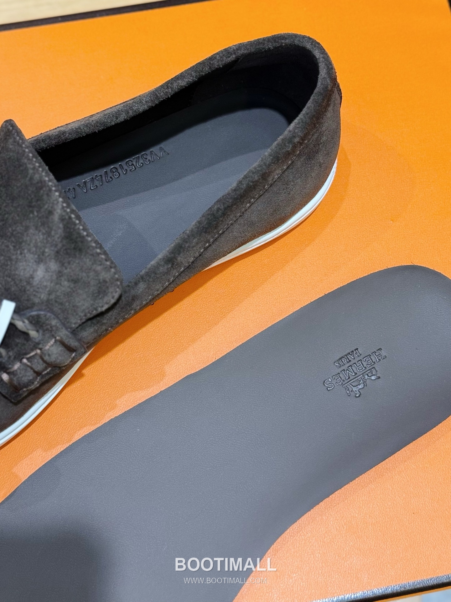 Hermes Like Loafer Calfskin Leather, Canvas Brown 에르메스 라이크 로퍼 송아지가죽, 캔버스 브라운 8