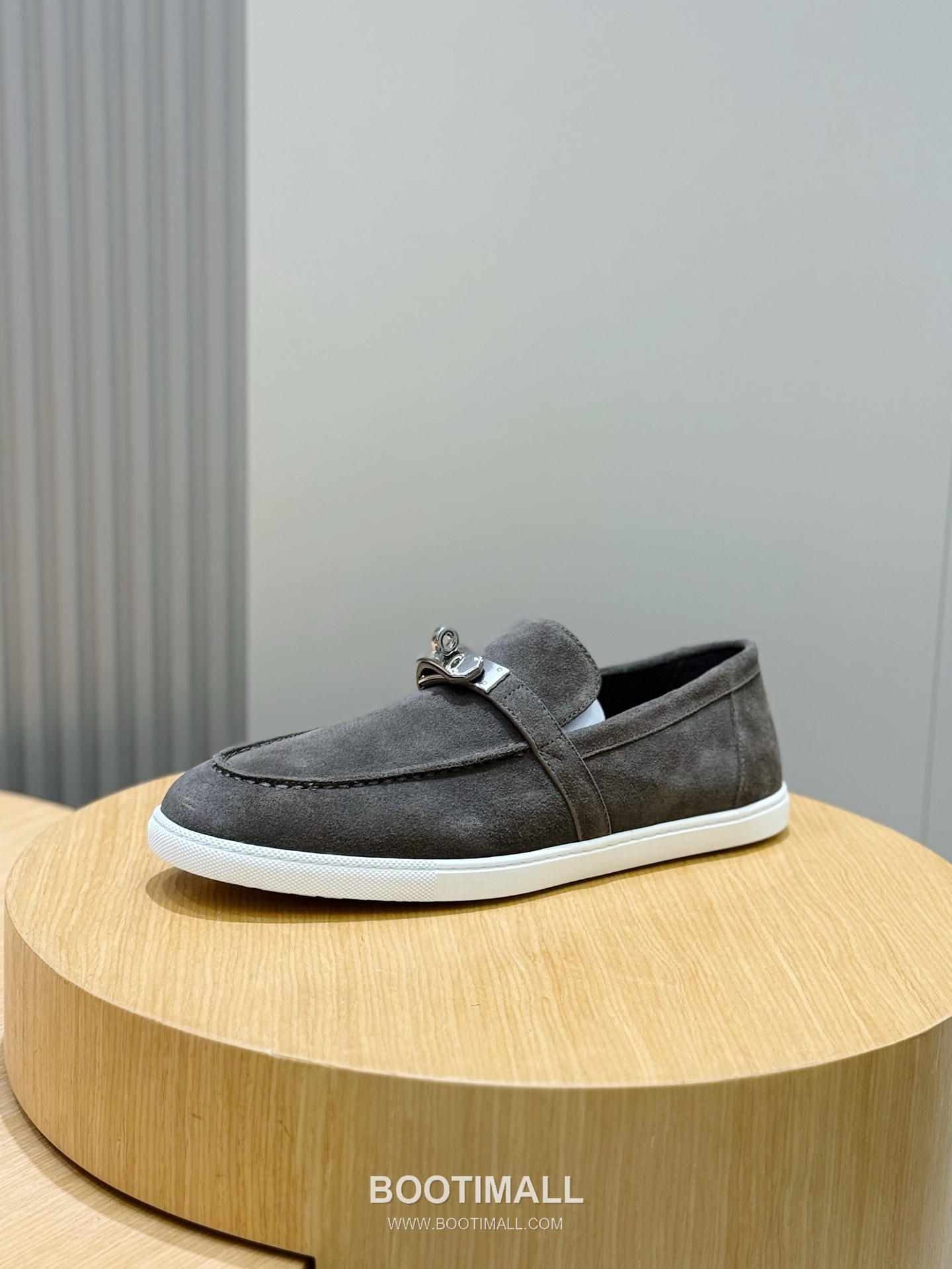 Hermes Like Loafer Calfskin Leather, Canvas Brown 에르메스 라이크 로퍼 송아지가죽, 캔버스 브라운 2