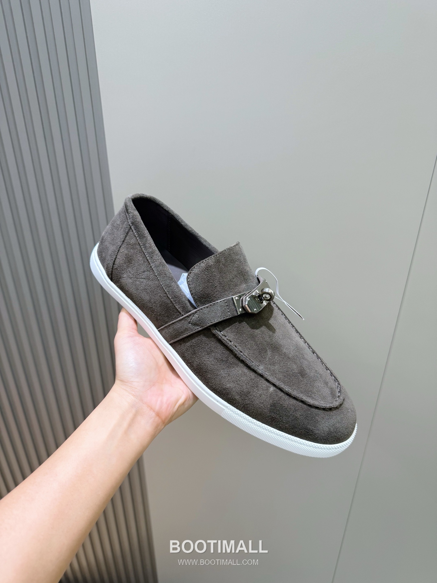 Hermes Like Loafer Calfskin Leather, Canvas Brown 에르메스 라이크 로퍼 송아지가죽, 캔버스 브라운 5