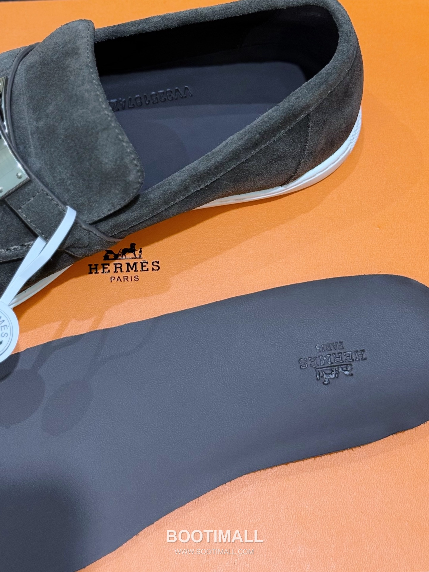 Hermes Like Loafer Calfskin Leather, Canvas Brown 에르메스 라이크 로퍼 송아지가죽, 캔버스 브라운 8