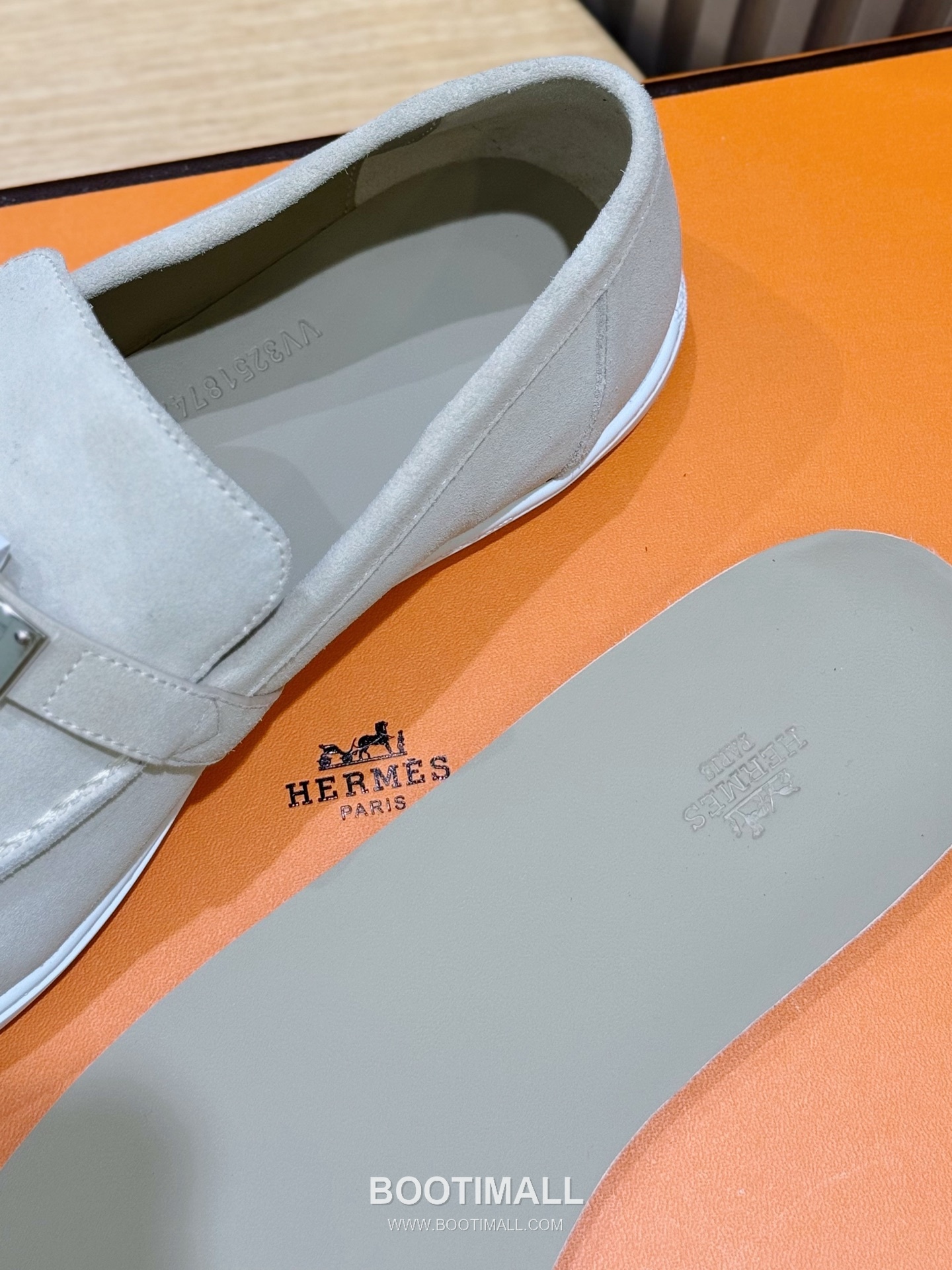 Hermes Like Loafer Calfskin Leather, Canvas Brown 에르메스 라이크 로퍼 송아지가죽, 캔버스 브라운 8