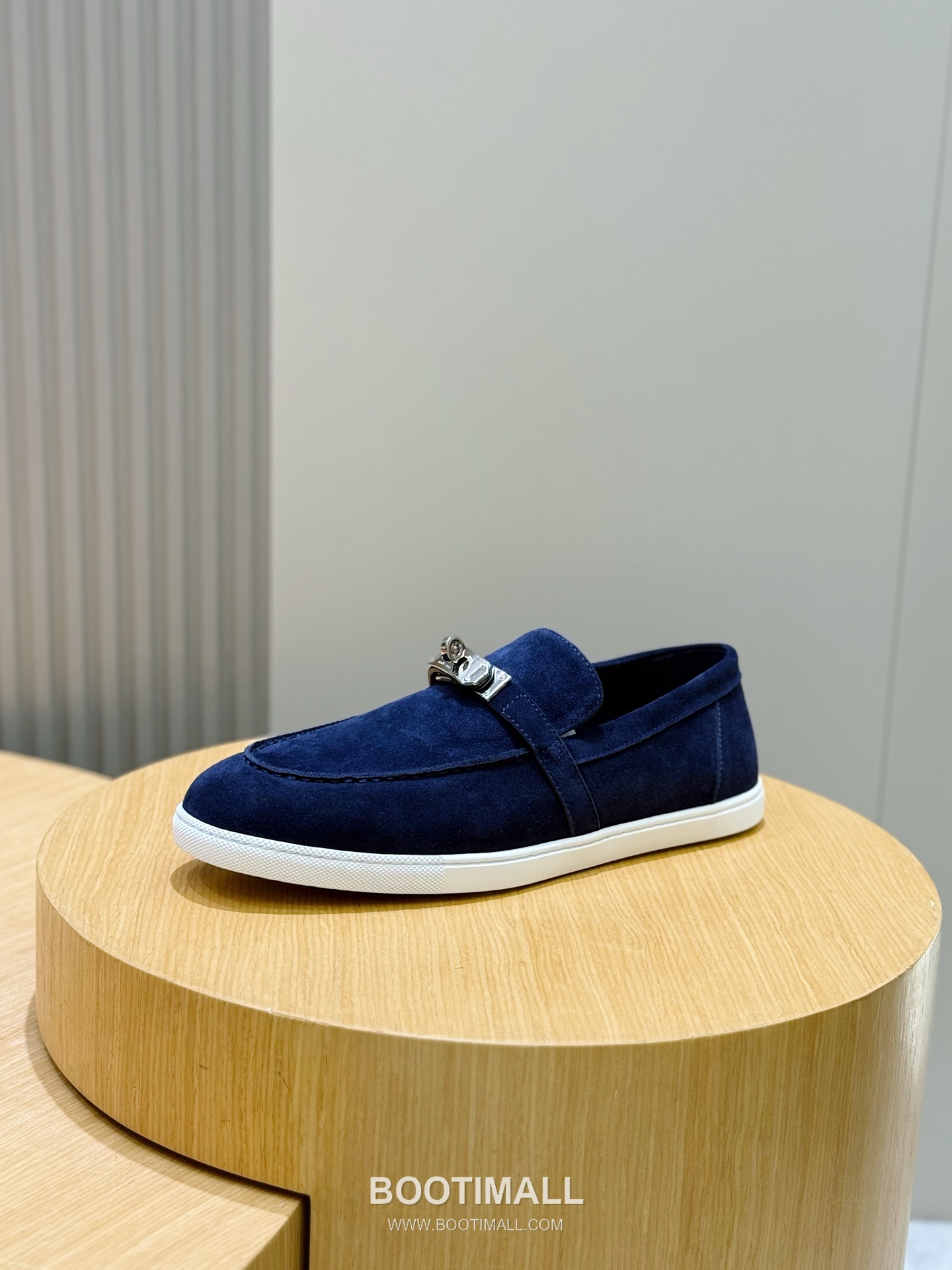 Hermes Like Loafer Calfskin Leather, Canvas Brown 에르메스 라이크 로퍼 송아지가죽, 캔버스 브라운 2