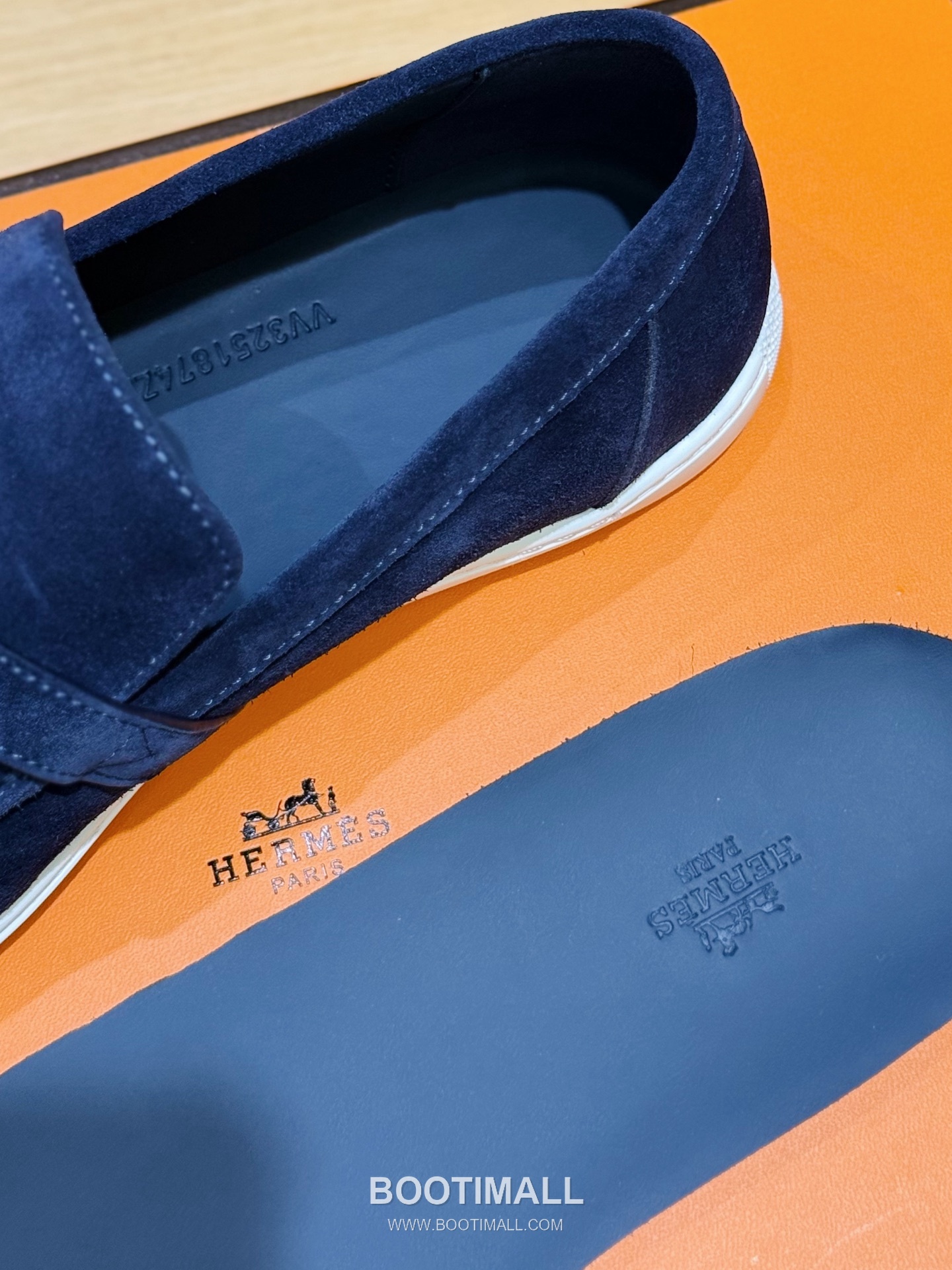 Hermes Like Loafer Calfskin Leather, Canvas Brown 에르메스 라이크 로퍼 송아지가죽, 캔버스 브라운 8